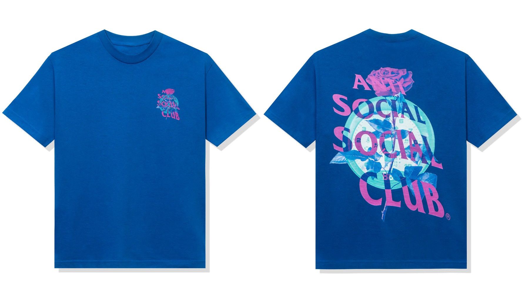 Anti Social Social Club DS ASSC Out Of Time Blue Tee BAPE KITH KAWS FTP FOG CDG OOTD Size US XXL / EU 58 / 5 - 1 Thumbnail