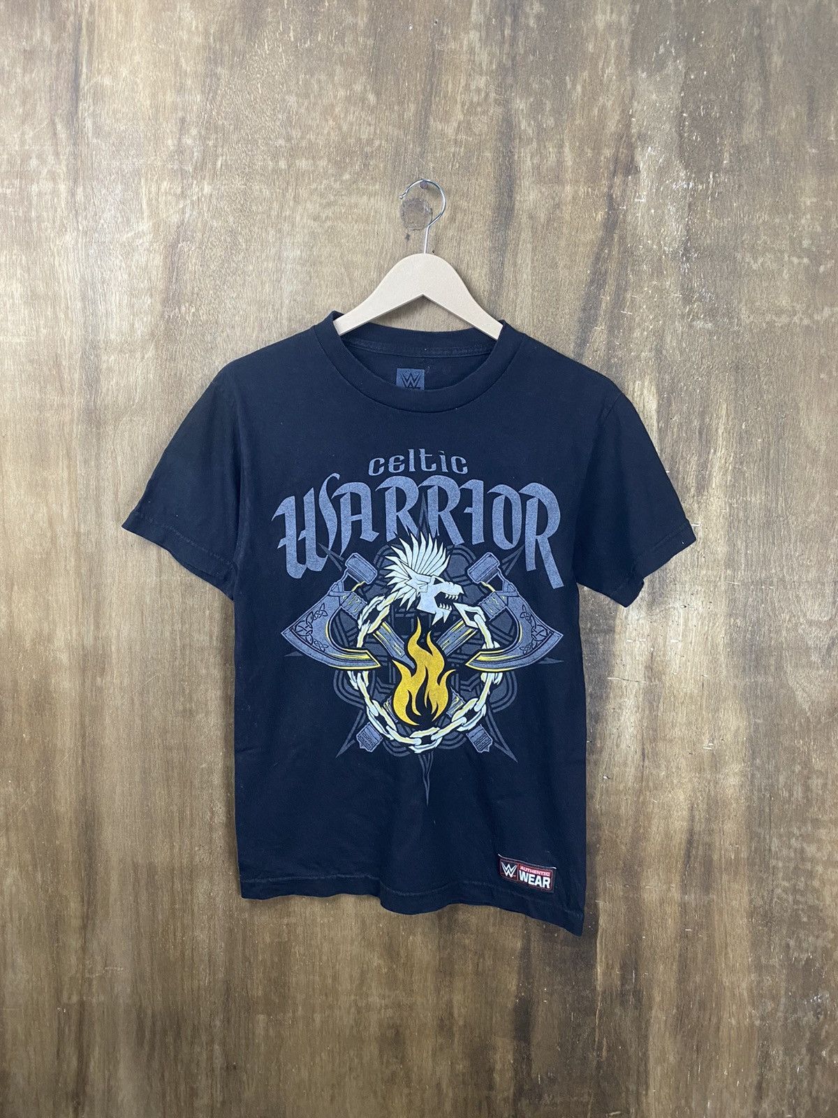 WWE × WWF Celtic Warrior wwe wwf tee #Z109 Size US S / EU 44-46 / 1 - 1 Thumbnail