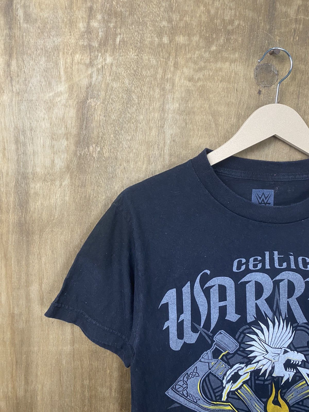WWE × WWF Celtic Warrior wwe wwf tee #Z109 Size US S / EU 44-46 / 1 - 3 Thumbnail
