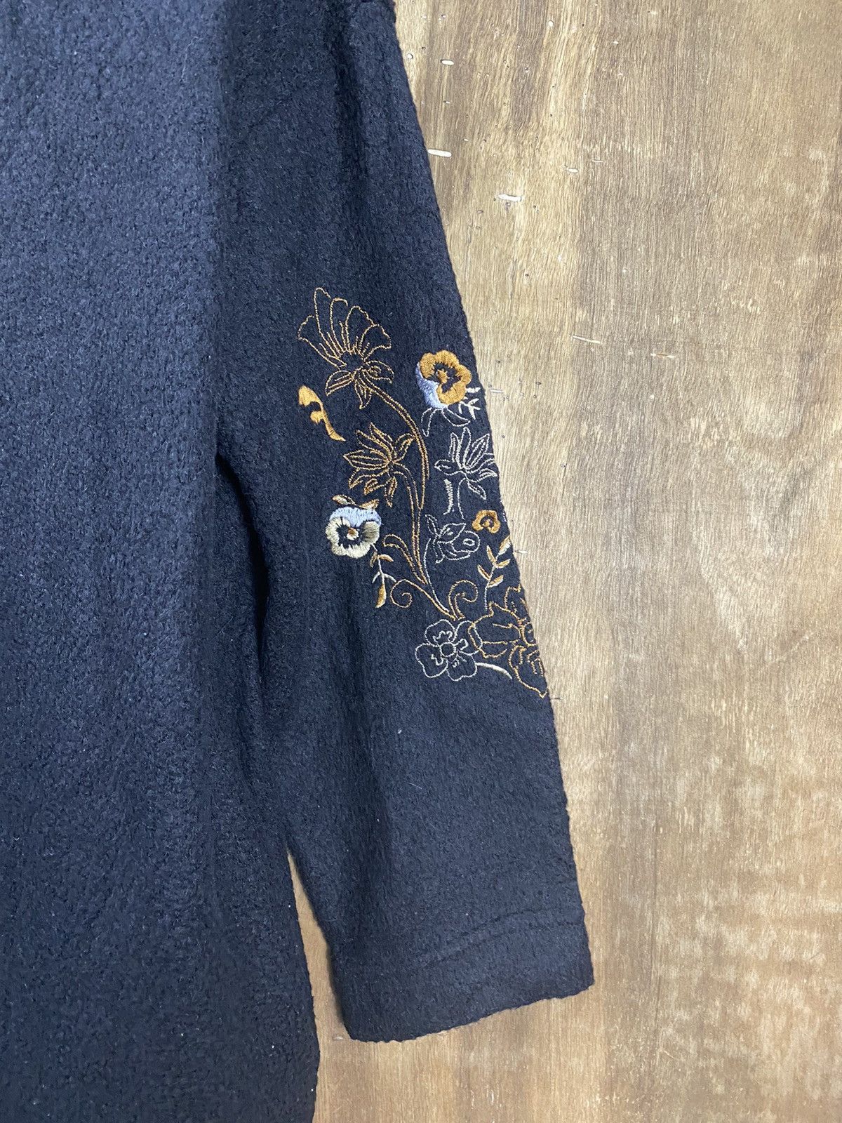 Homespun Knitwear Azul embroidered cardigan black Knitwear #3674 Size US M / EU 48-50 / 2 - 7 Thumbnail