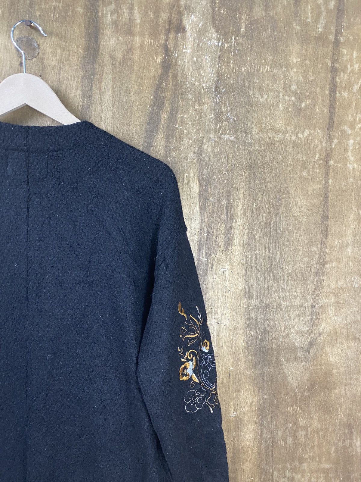 Homespun Knitwear Azul embroidered cardigan black Knitwear #3674 Size US M / EU 48-50 / 2 - 12 Thumbnail