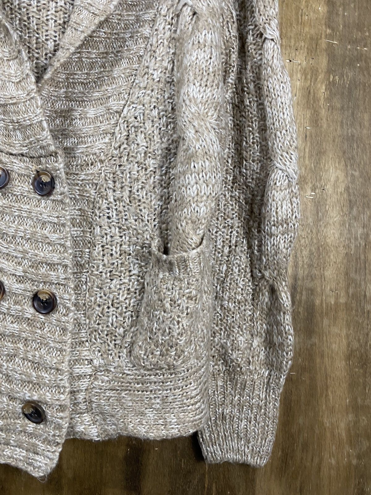 Homespun Knitwear Grl japan brown cardigan Knitwear #Z081 Size US M / EU 48-50 / 2 - 6 Thumbnail
