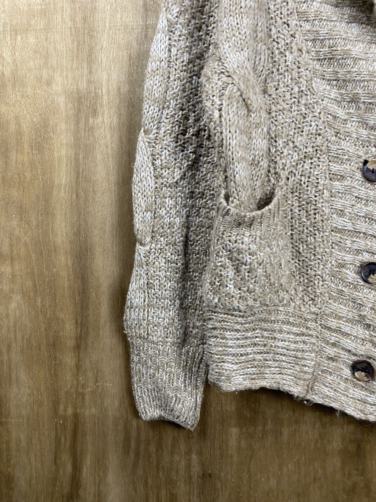Homespun Knitwear Grl japan brown cardigan Knitwear #Z081 Size US M / EU 48-50 / 2 - 5 Thumbnail