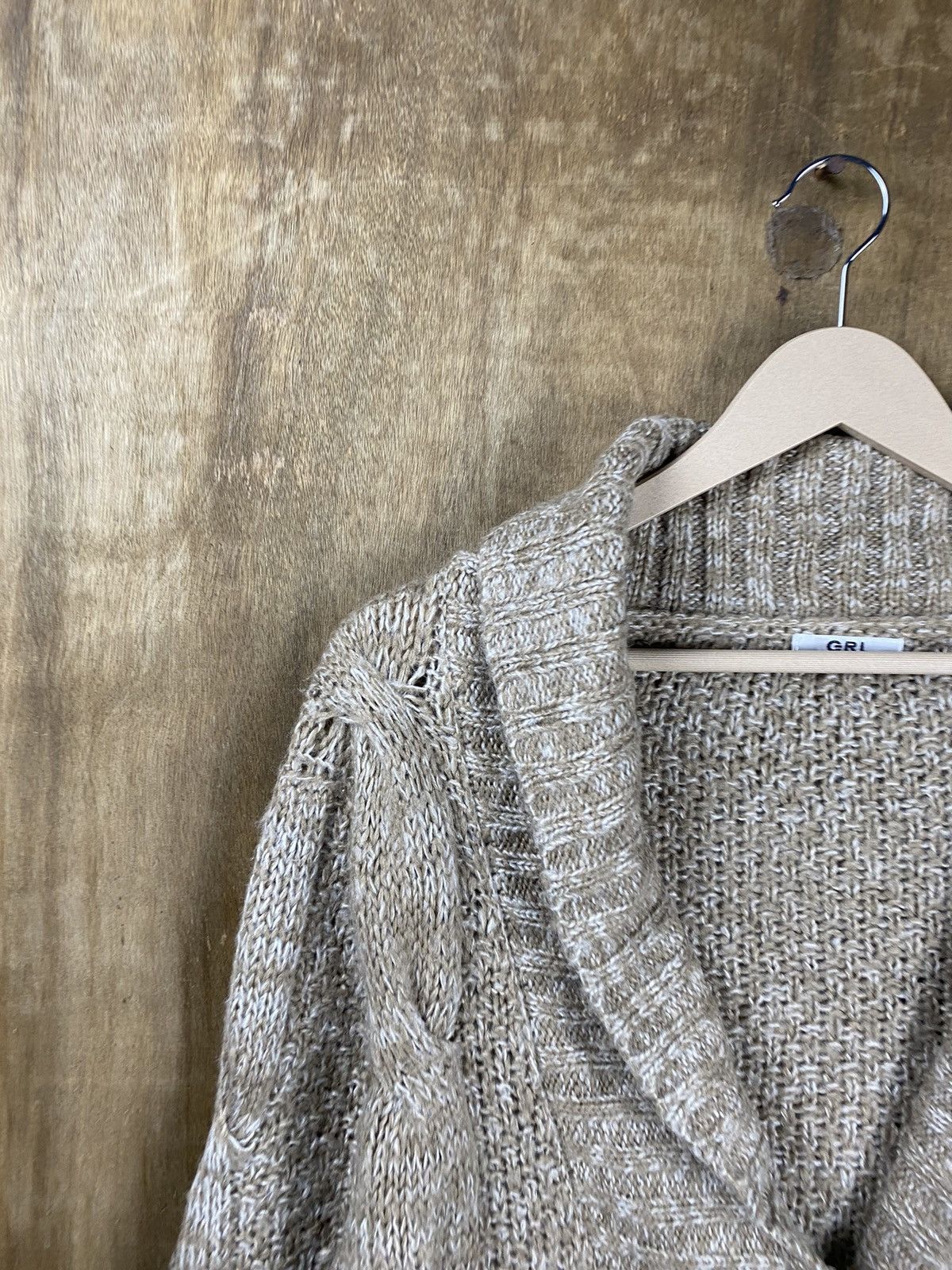 Homespun Knitwear Grl japan brown cardigan Knitwear #Z081 Size US M / EU 48-50 / 2 - 3 Thumbnail