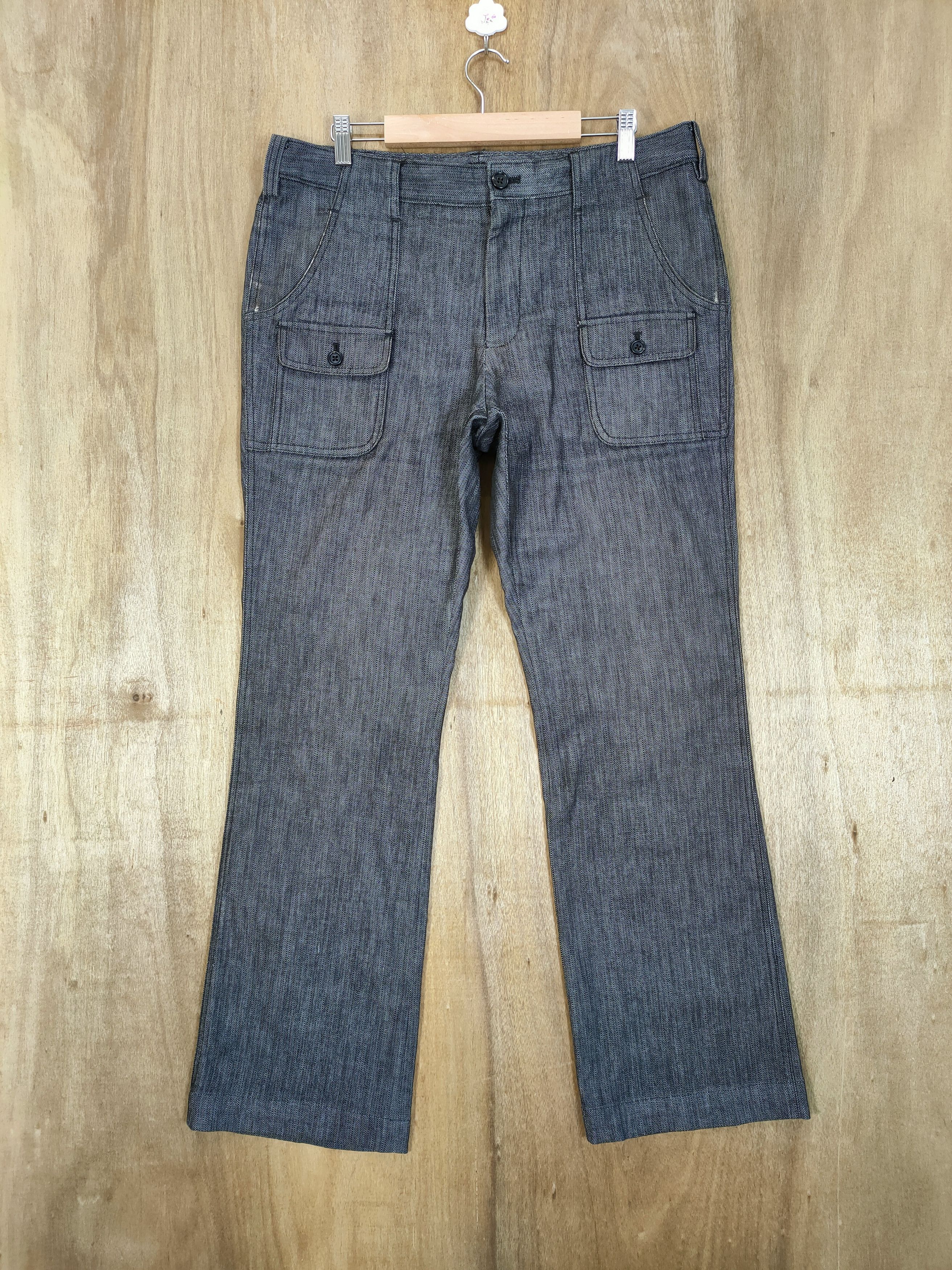 Japanese Brand THE SUIT COMPANY FLARE BUSH PANTS Size US 34 / EU 50 - 1 Thumbnail