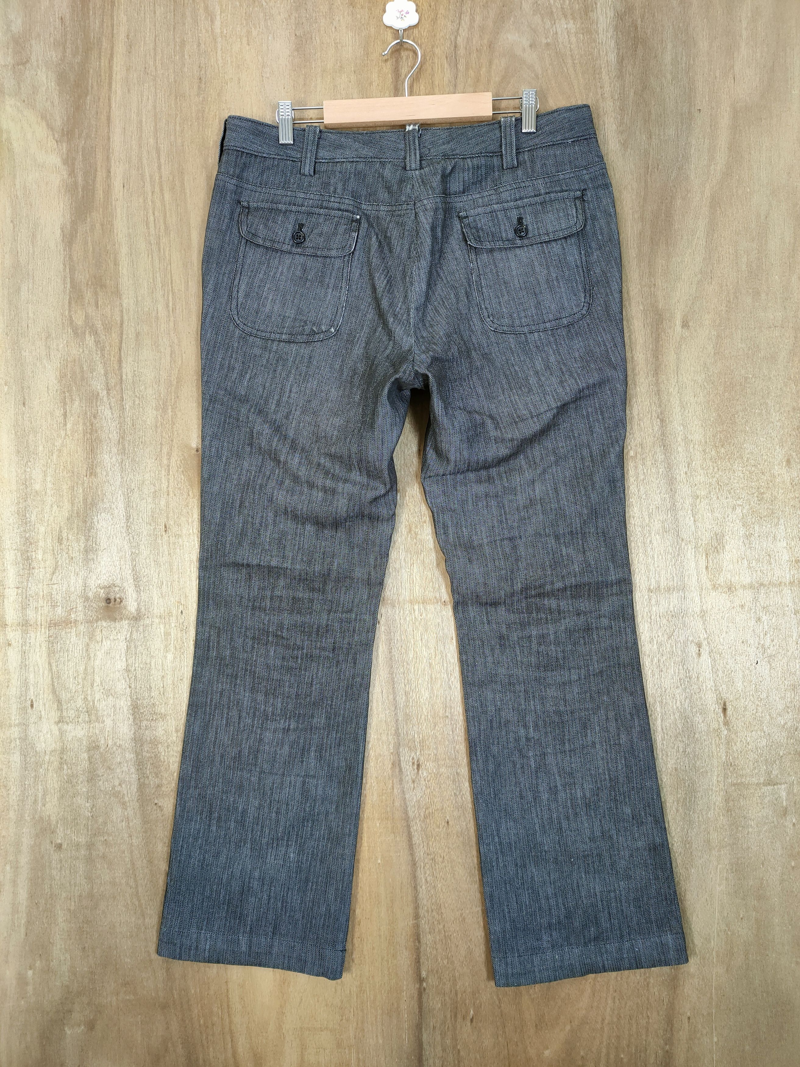 Japanese Brand THE SUIT COMPANY FLARE BUSH PANTS Size US 34 / EU 50 - 4 Thumbnail