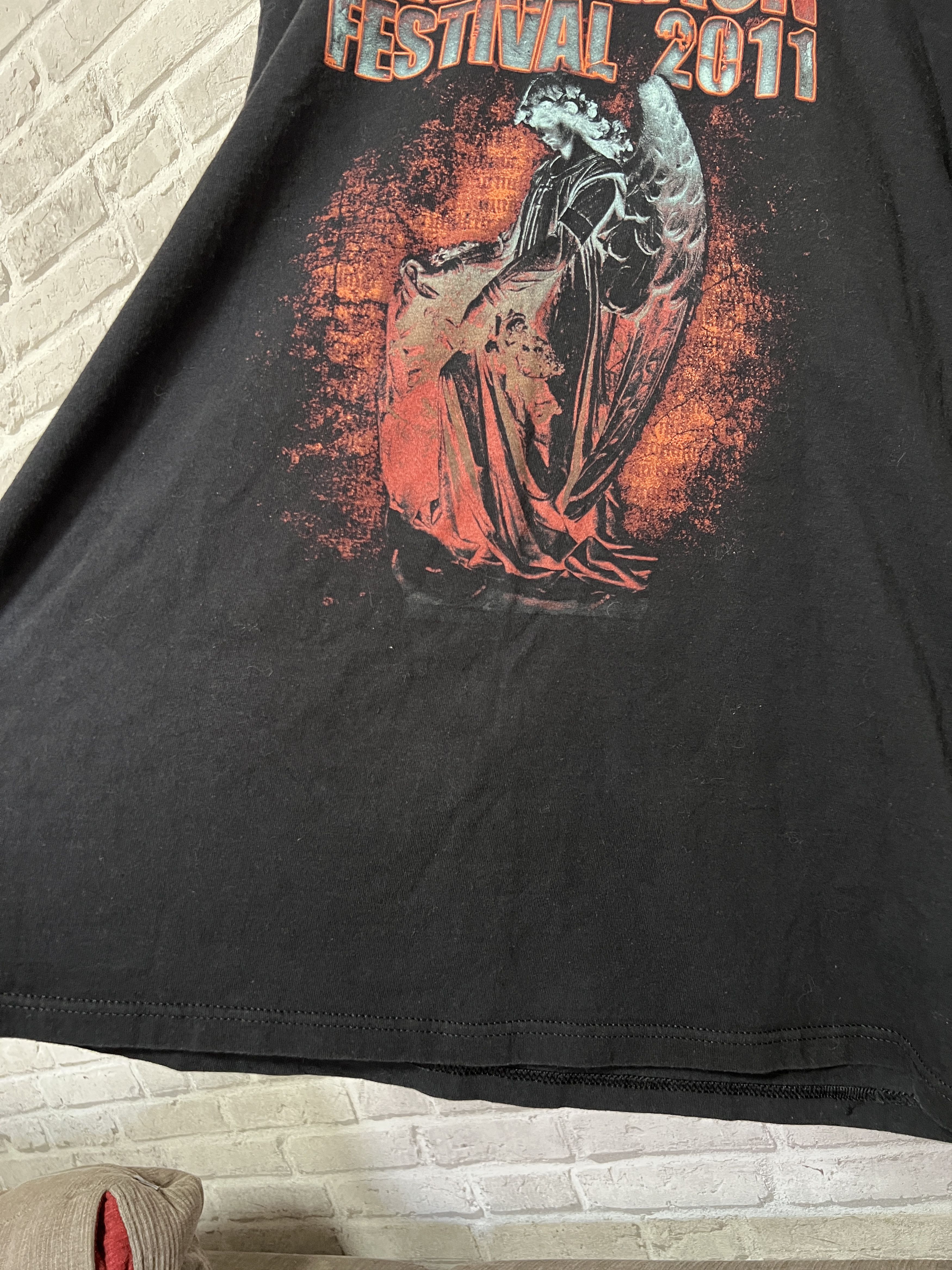 Band Tees Vintage 2011 Damnation Festival Ulver Godflash Evile T-shirt Size US XXL / EU 58 / 5 - 10 Thumbnail