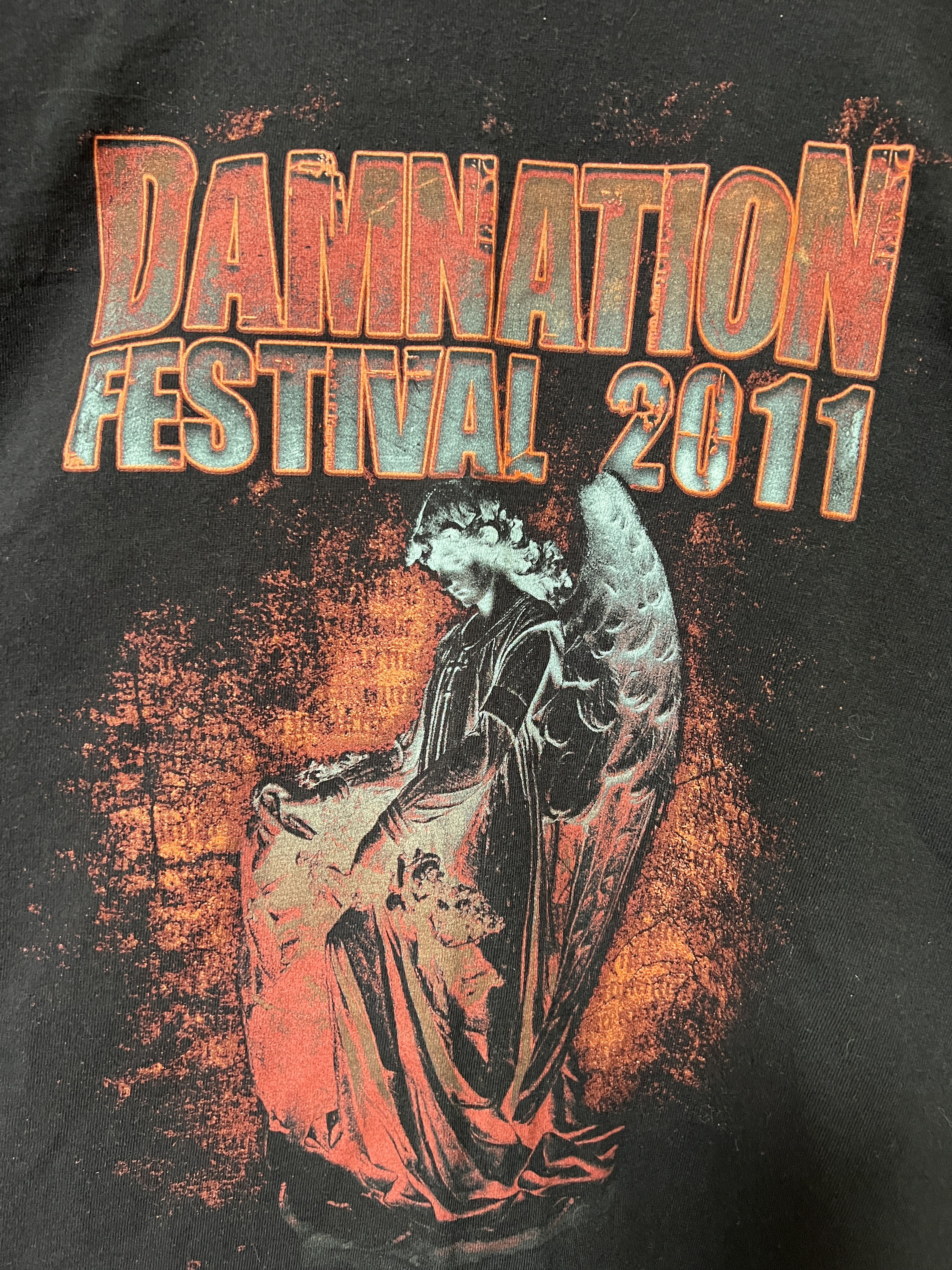 Band Tees Vintage 2011 Damnation Festival Ulver Godflash Evile T-shirt Size US XXL / EU 58 / 5 - 4 Thumbnail