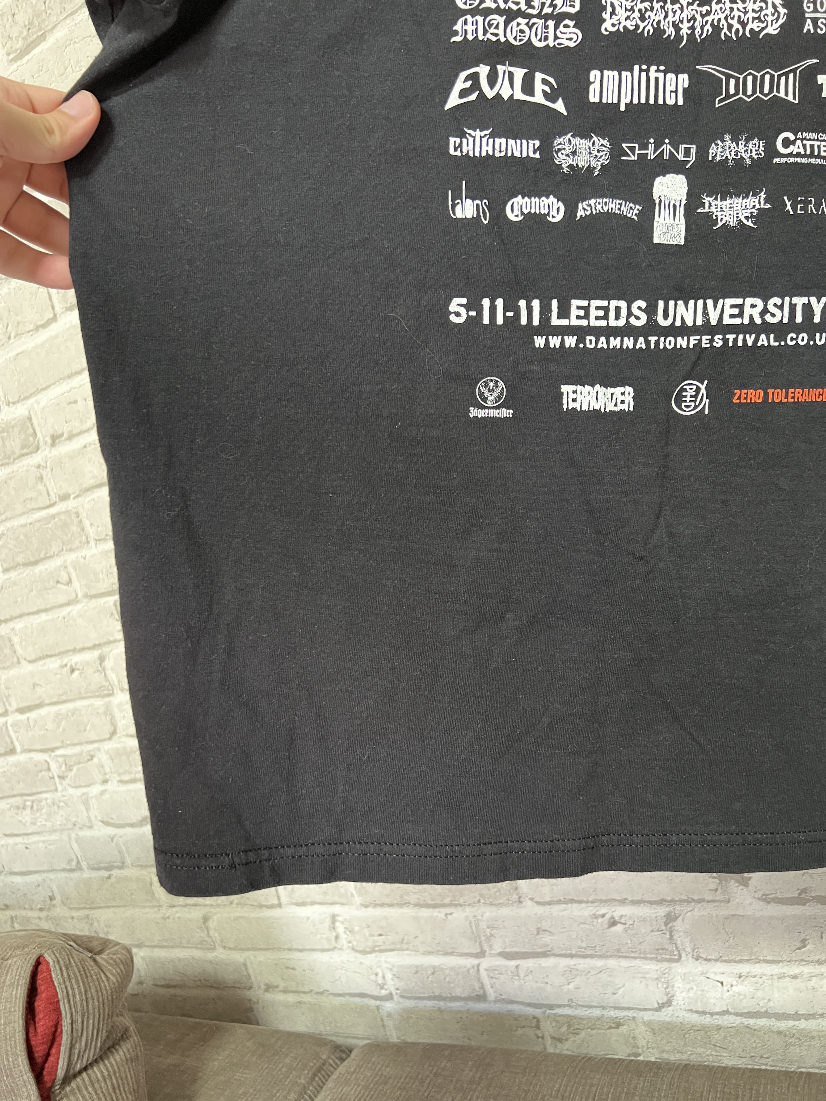 Band Tees Vintage 2011 Damnation Festival Ulver Godflash Evile T-shirt Size US XXL / EU 58 / 5 - 17 Thumbnail