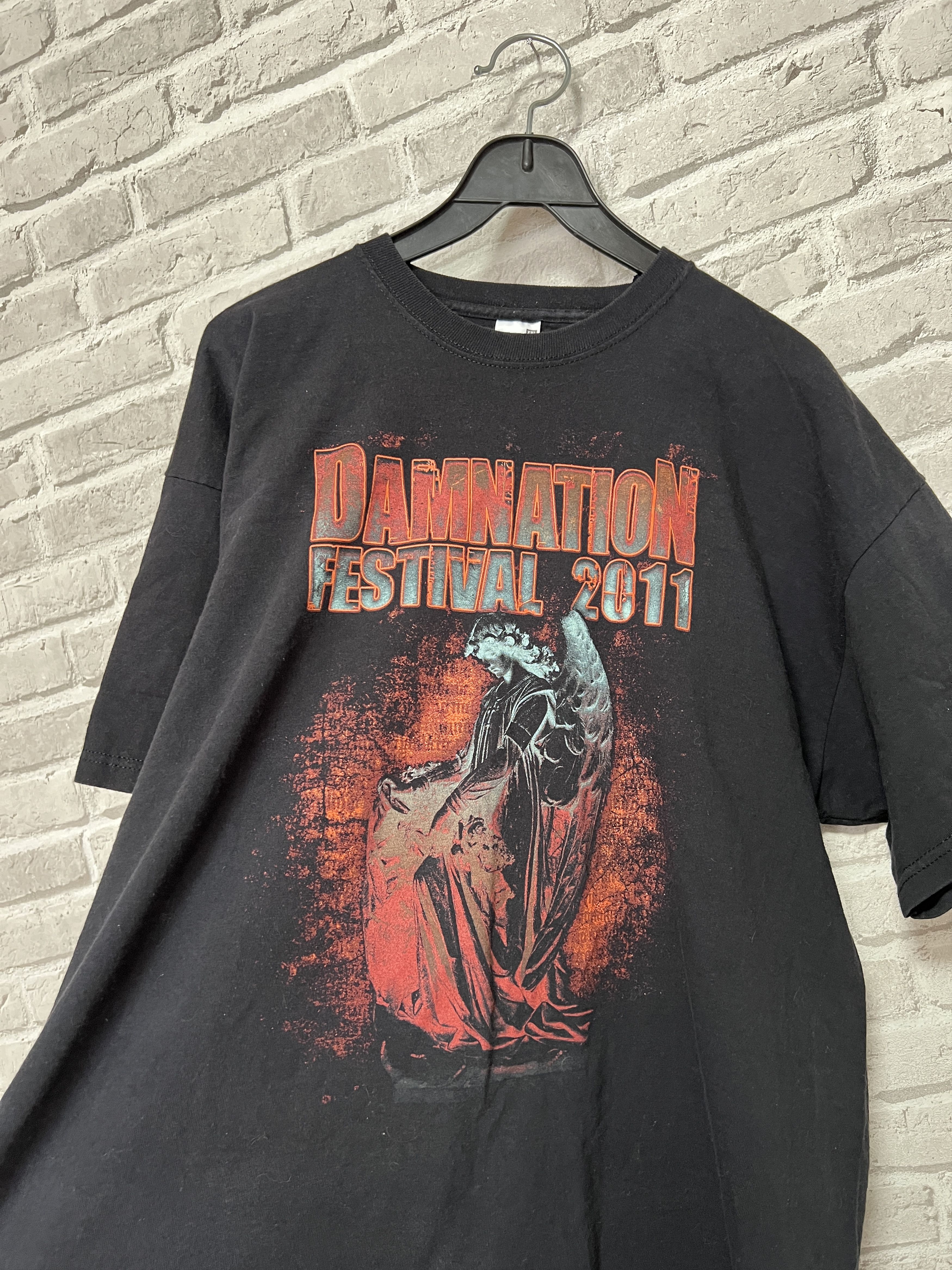 Band Tees Vintage 2011 Damnation Festival Ulver Godflash Evile T-shirt Size US XXL / EU 58 / 5 - 7 Thumbnail