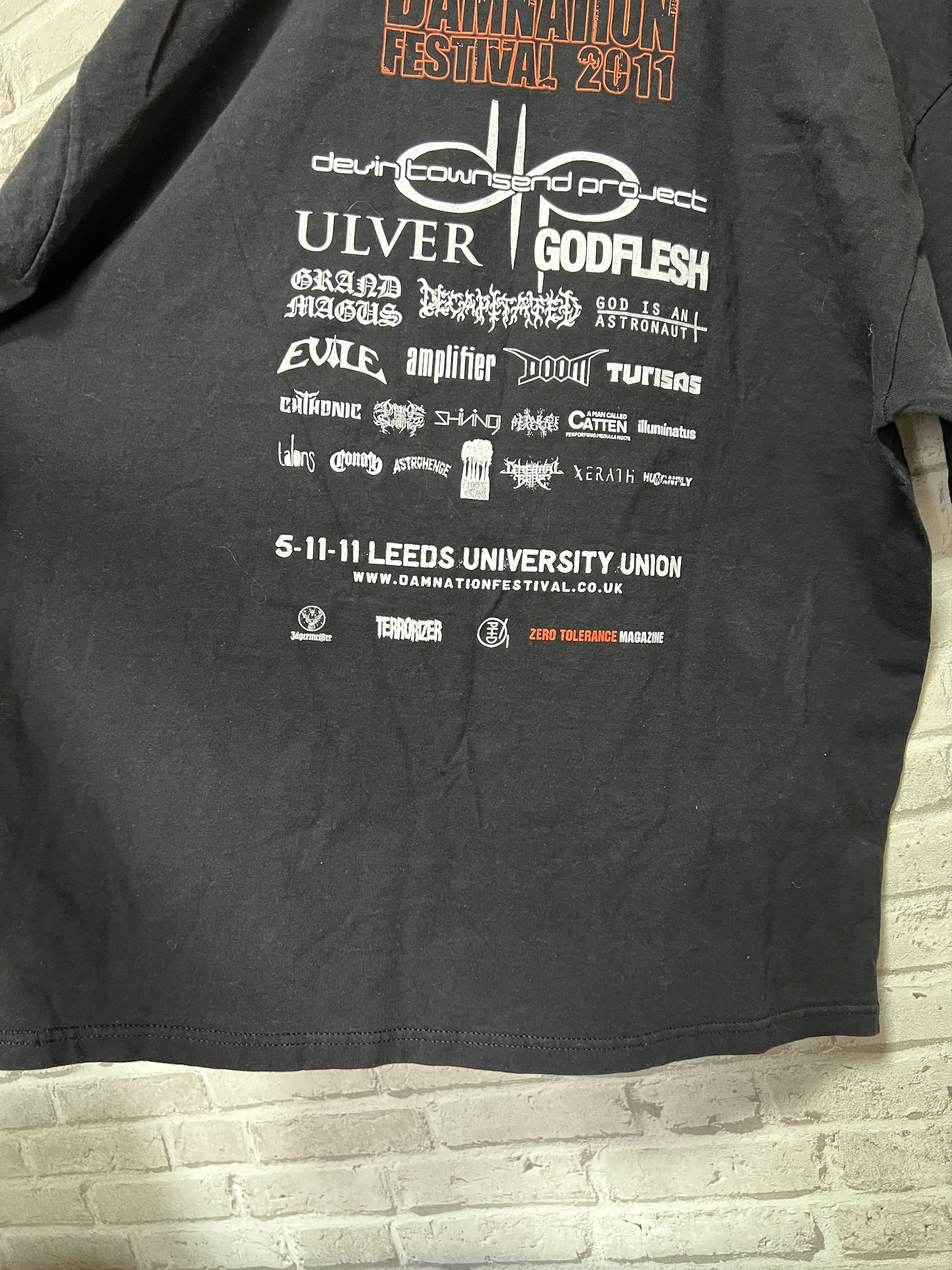 Band Tees Vintage 2011 Damnation Festival Ulver Godflash Evile T-shirt Size US XXL / EU 58 / 5 - 16 Thumbnail