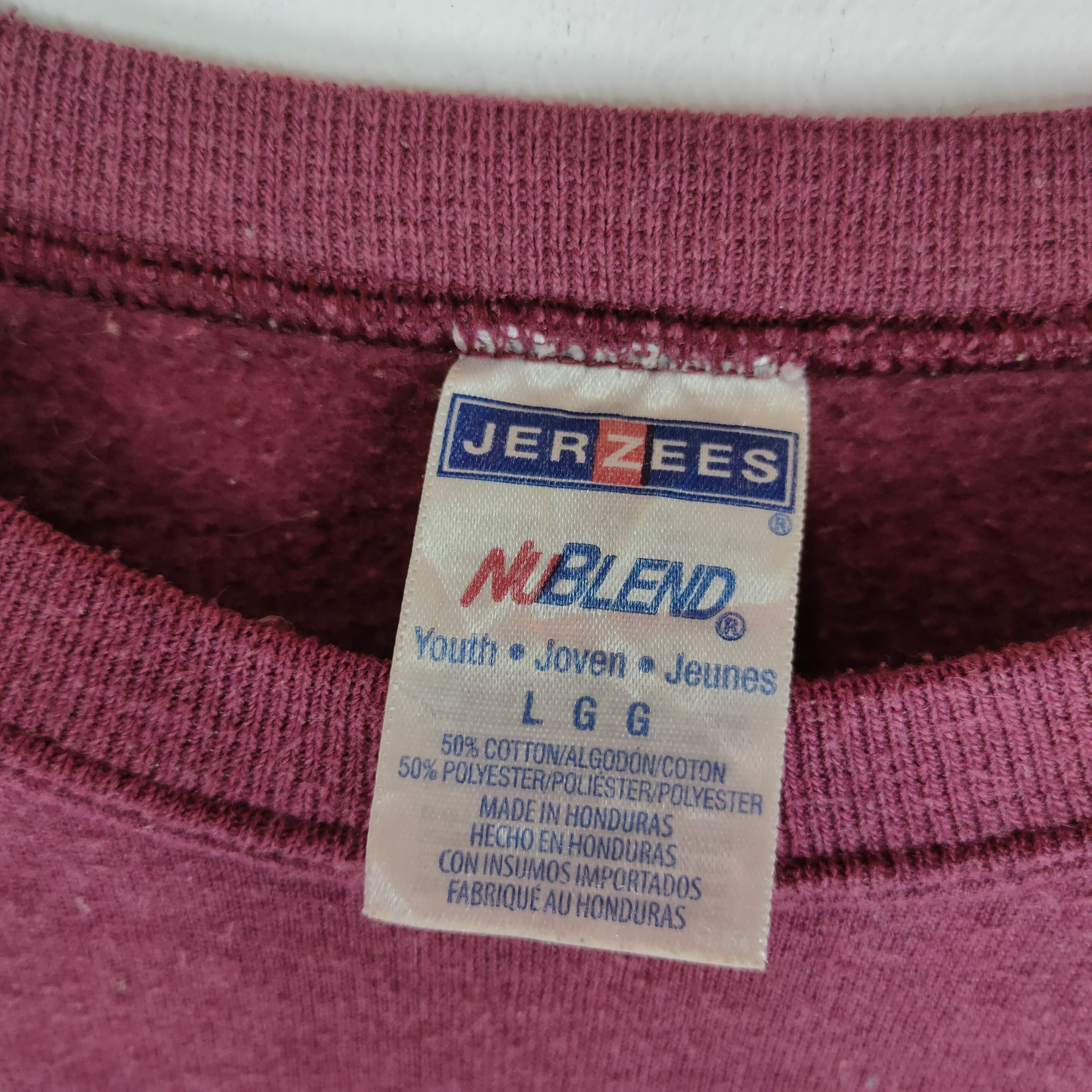 Jerzees Vintage ALABAMA STATE SPELLOUT Sweatshirt University Size US M / EU 48-50 / 2 - 4 Thumbnail