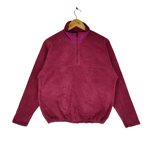 image of Montbell Embroidery Spellout Half Zipper Fleece, Men's (Size Medium)
