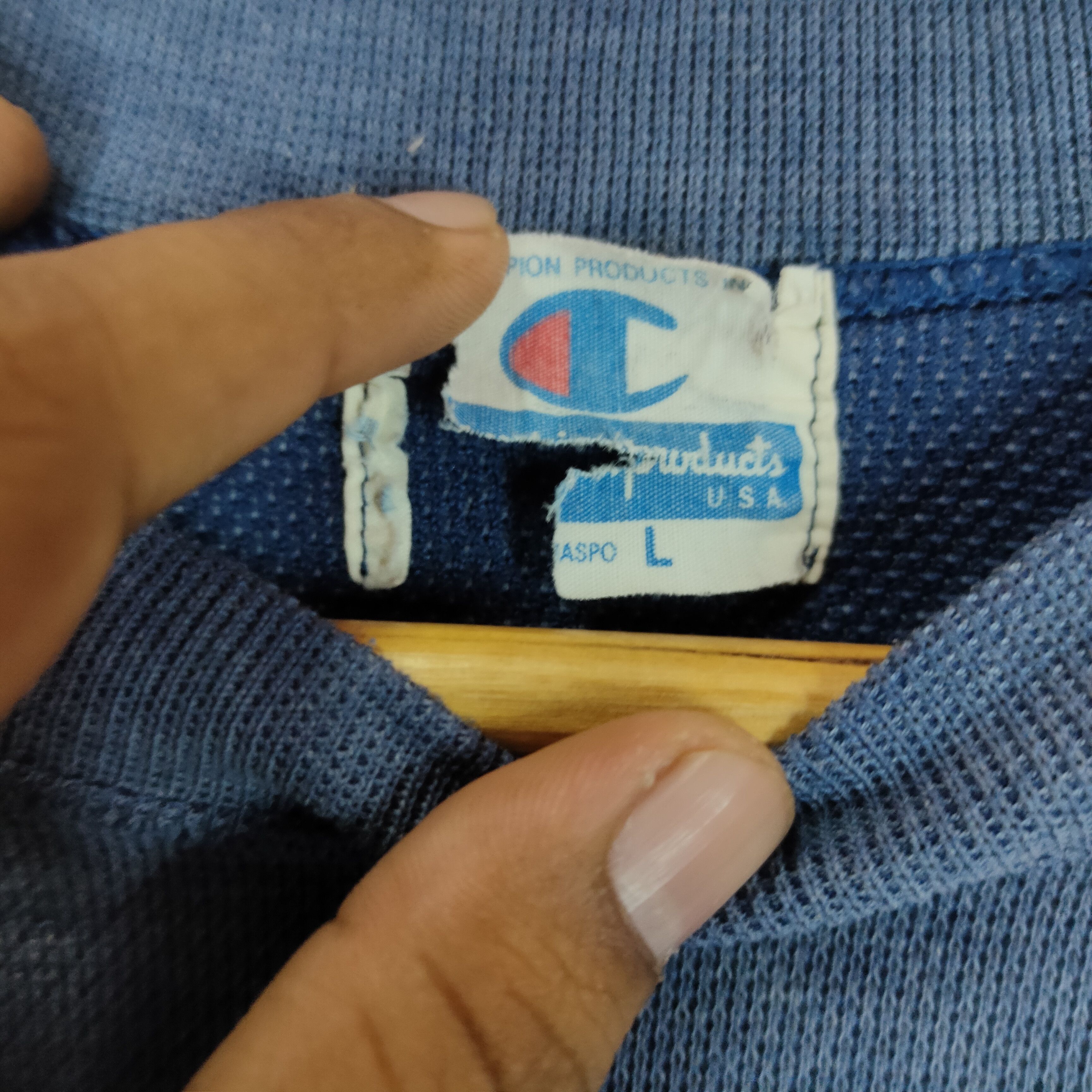 Champion × Vintage Vintage CHUO BASEBALL CHAMPION Spell Out Baggy Sweatshirt Size US L / EU 52-54 / 3 - 6 Thumbnail