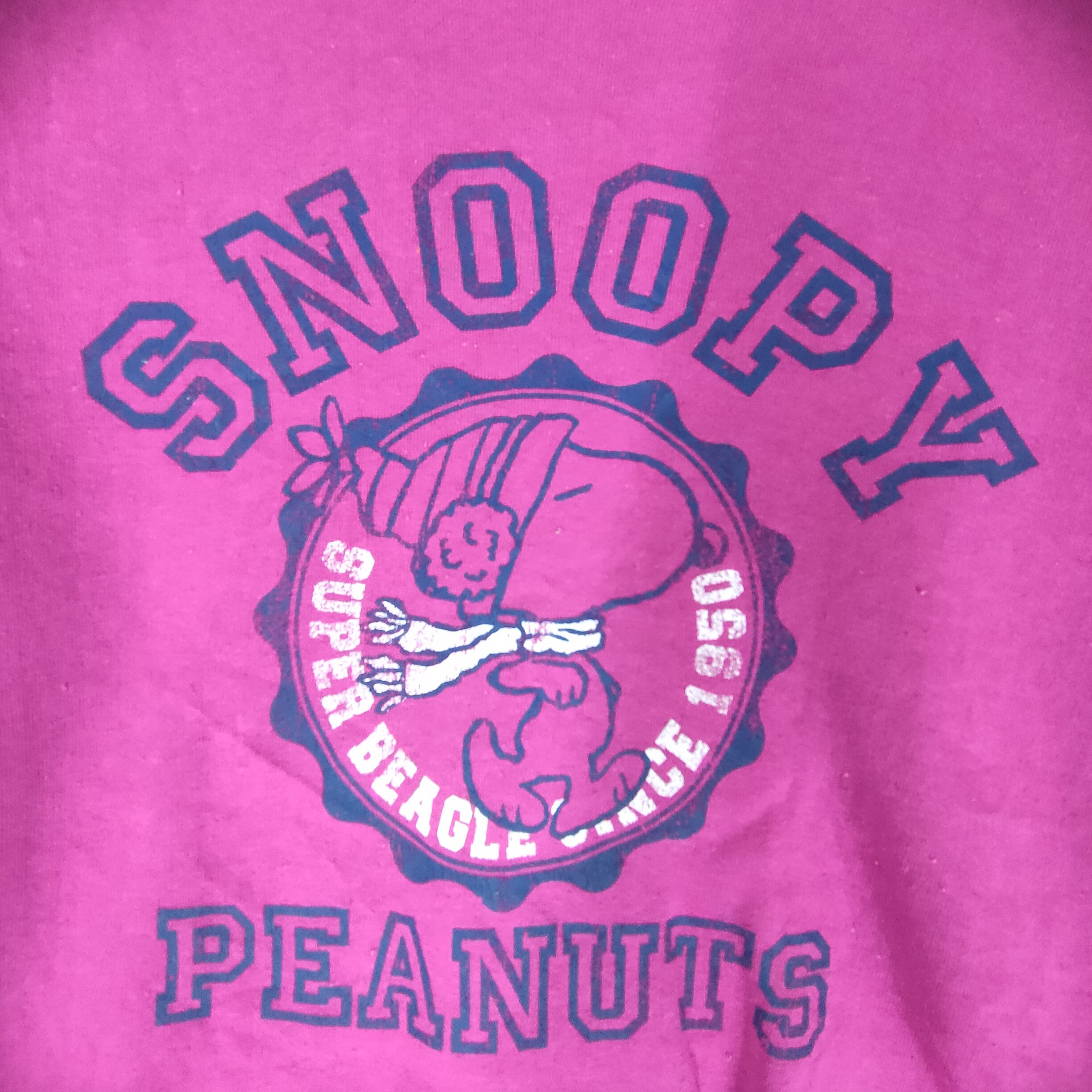 Peanuts SNOPPY PEANUTS Big Logo Cartoon M Size Sweatshirt Size US M / EU 48-50 / 2 - 2 Thumbnail