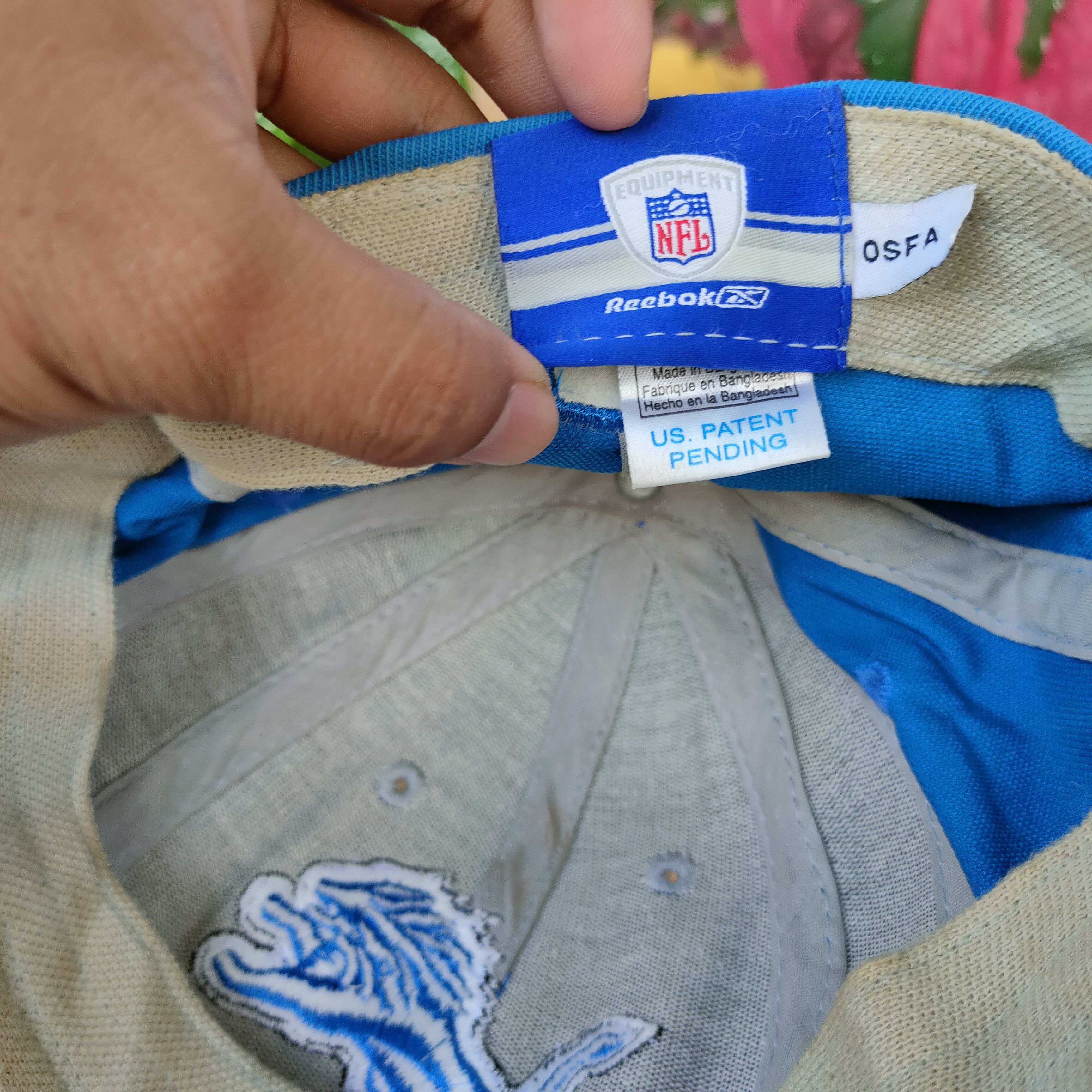NFL × Reebok DETROIT LIONS NFL Embroidery Logo Team Full Cap OSFA Size ONE SIZE - 6 Thumbnail