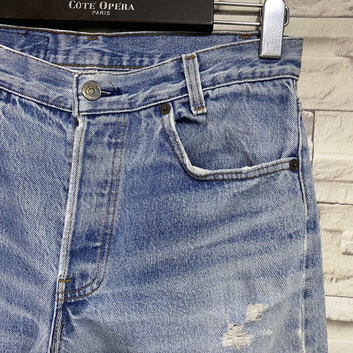 Levi's Vintage 80s Levis 501 Grunge Jeans 30x31 Made in USA Size US 30 / EU 46 - 7 Thumbnail