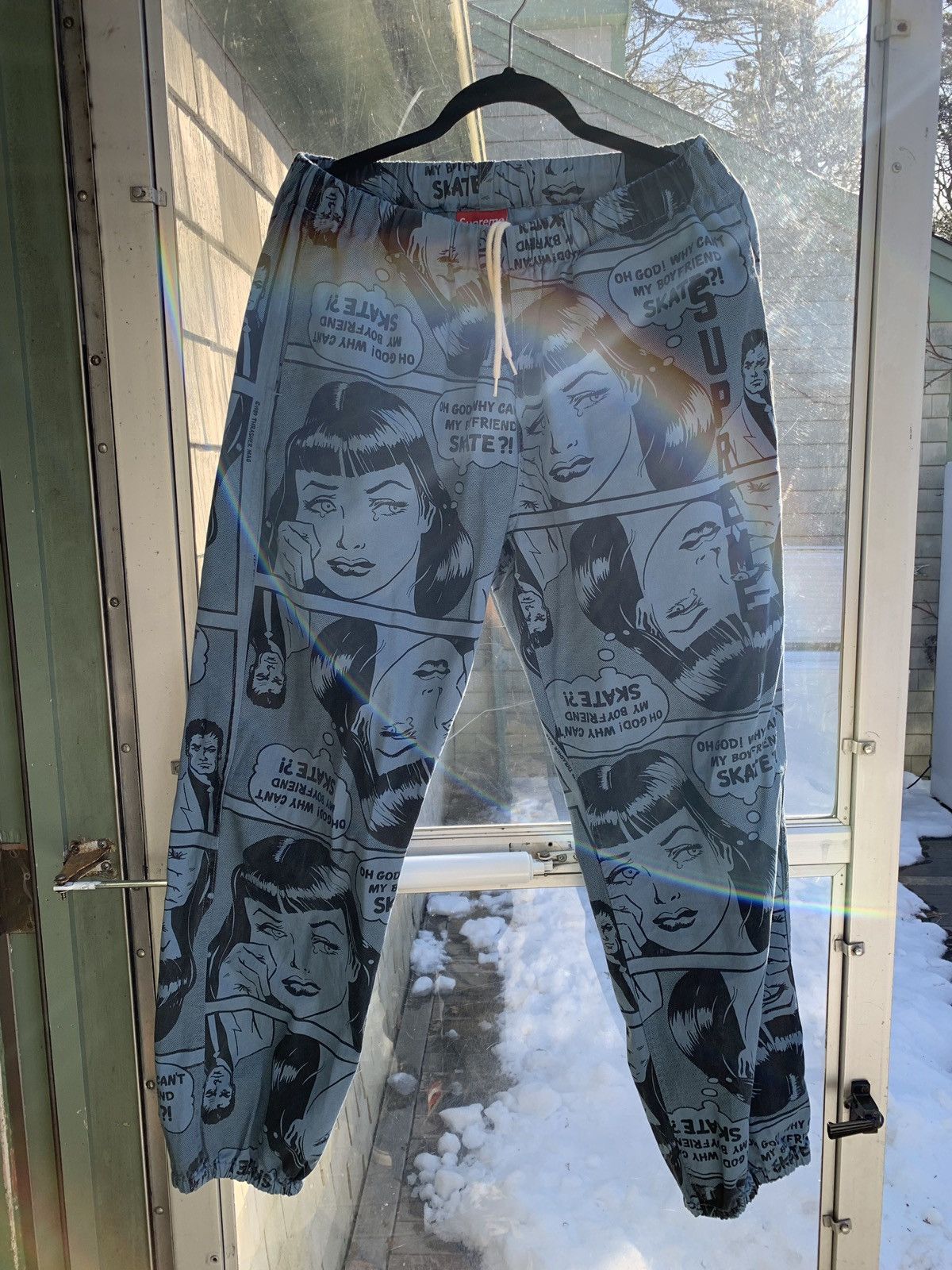 Supreme X Thrasher Joggers Blue Bottoms