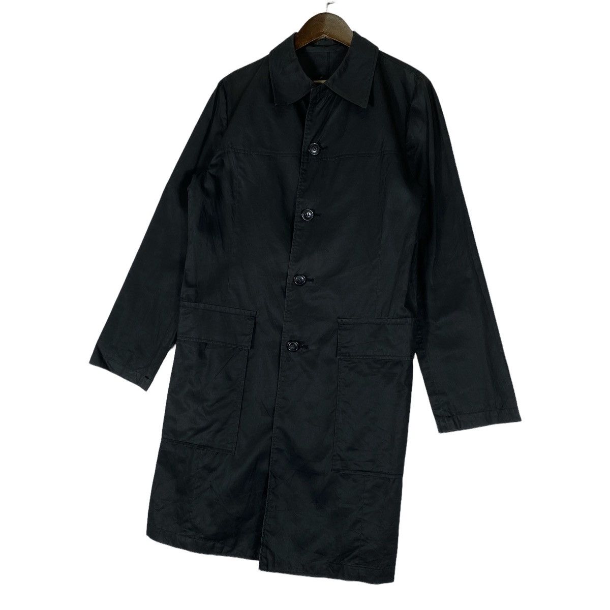 Designer × Issey Miyake I.S. Sunao Kuwahara Long Coat Jacket Size M / US 6-8 / IT 42-44 - 5 Thumbnail