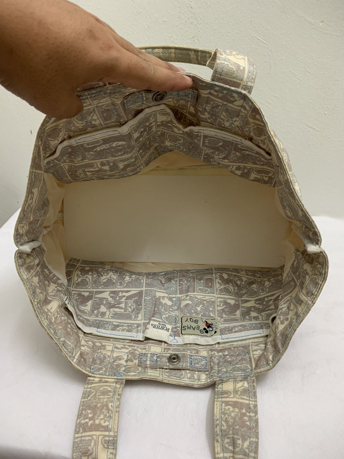 Porter RARE ‼️ Porter Limited Overprint Mickey Mouse Hand Carry Bag Size ONE SIZE - 4 Thumbnail