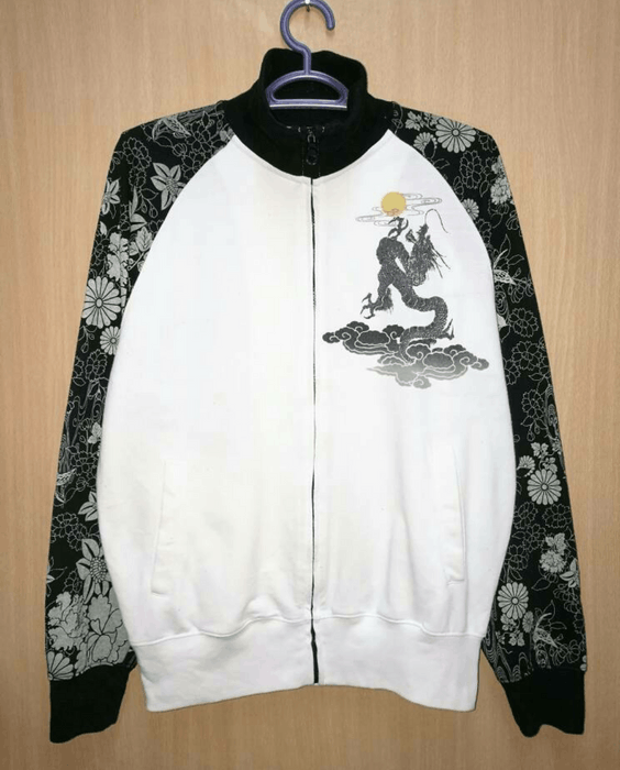 Sukajan Souvenir Jacket Sukajan Dragon Embroidery Zipper Jacket | Grailed