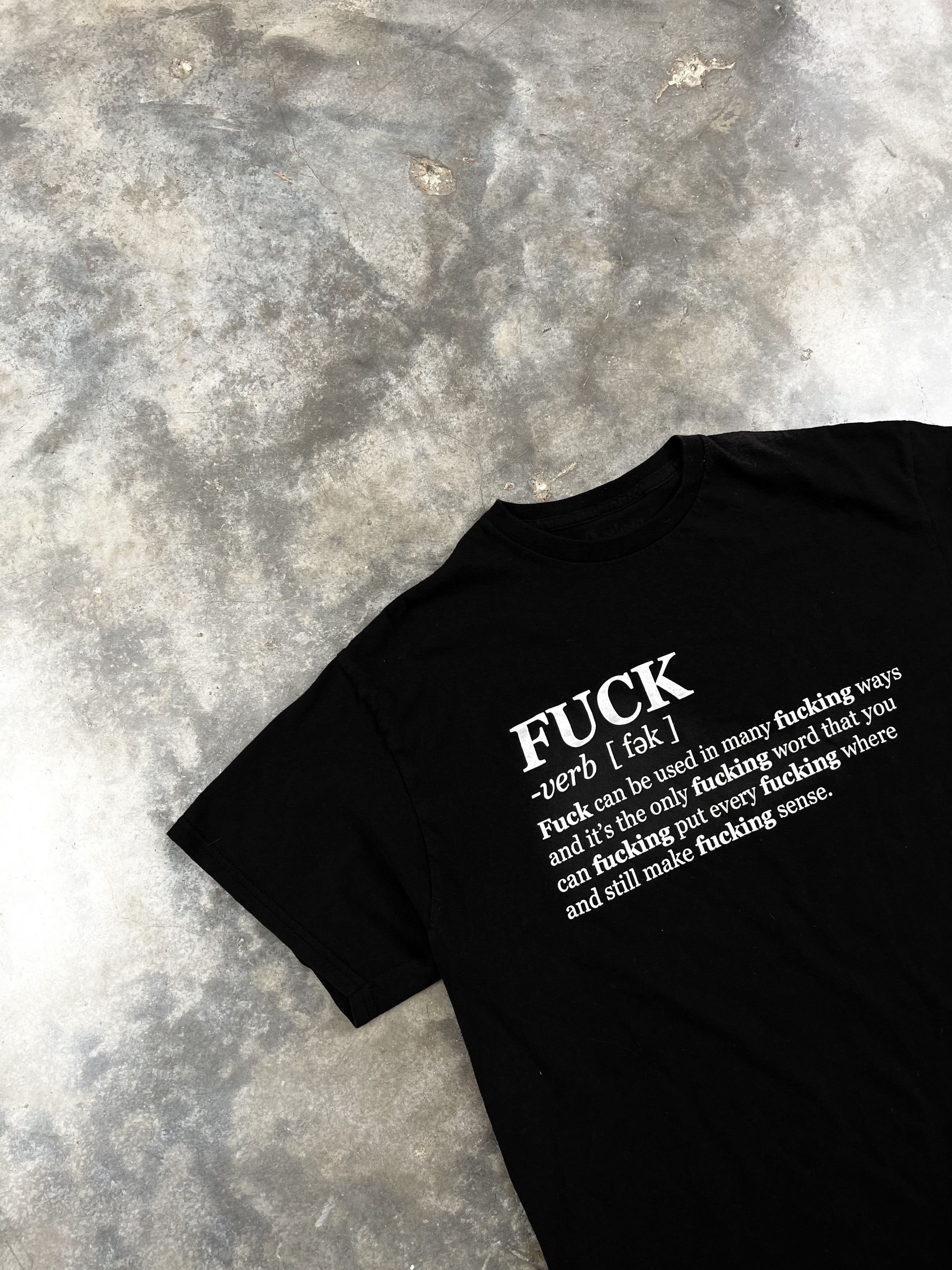 Vintage Fuck Dictionary Definition Tee Black Large ❄️🧊🥣 Urban Size US L / EU 52-54 / 3 - 1 Thumbnail