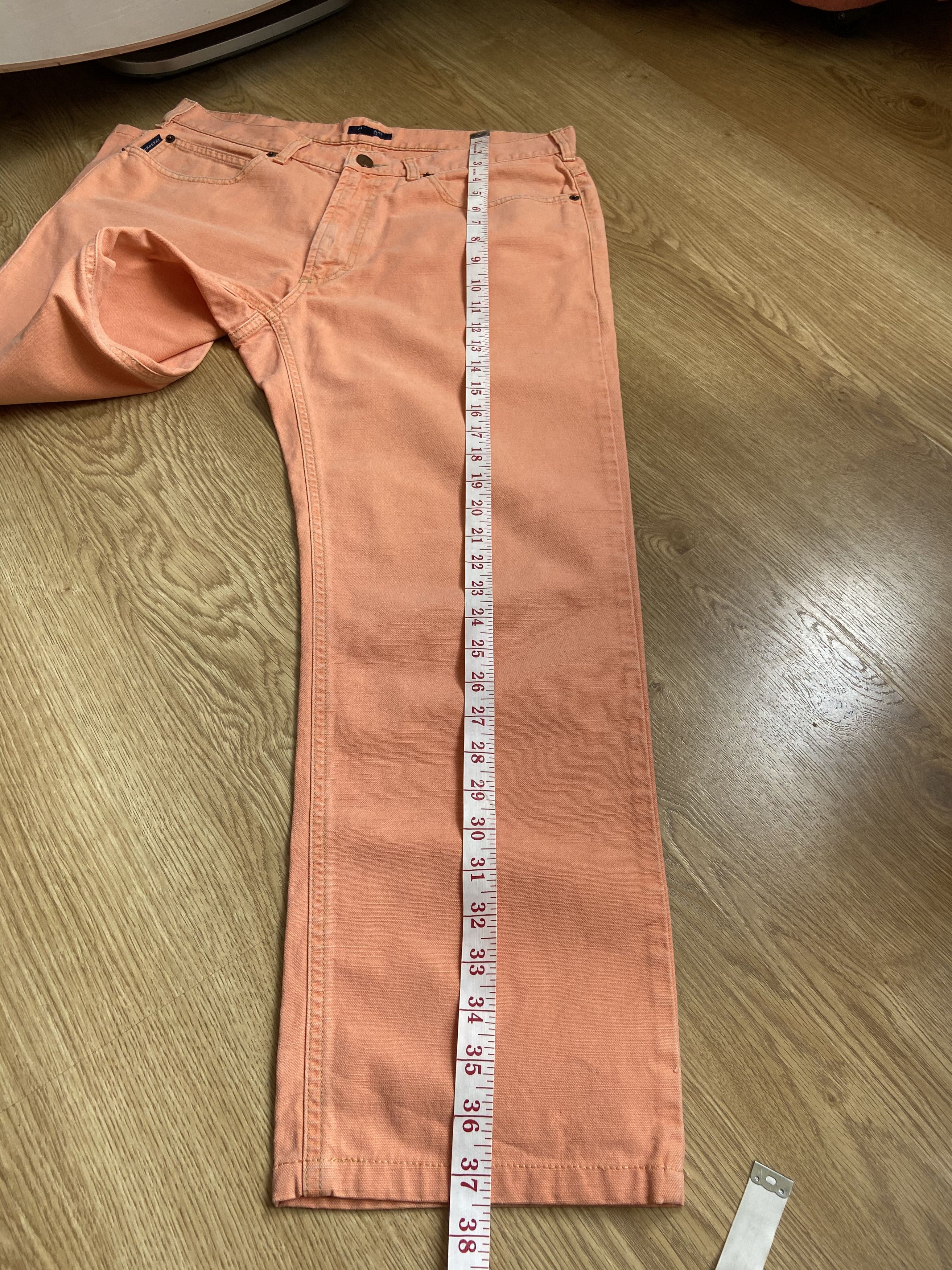 Burberry Vintage Burberry Orange Denim Pants Nova Check Patch Size US 34 / EU 50 - 9 Thumbnail