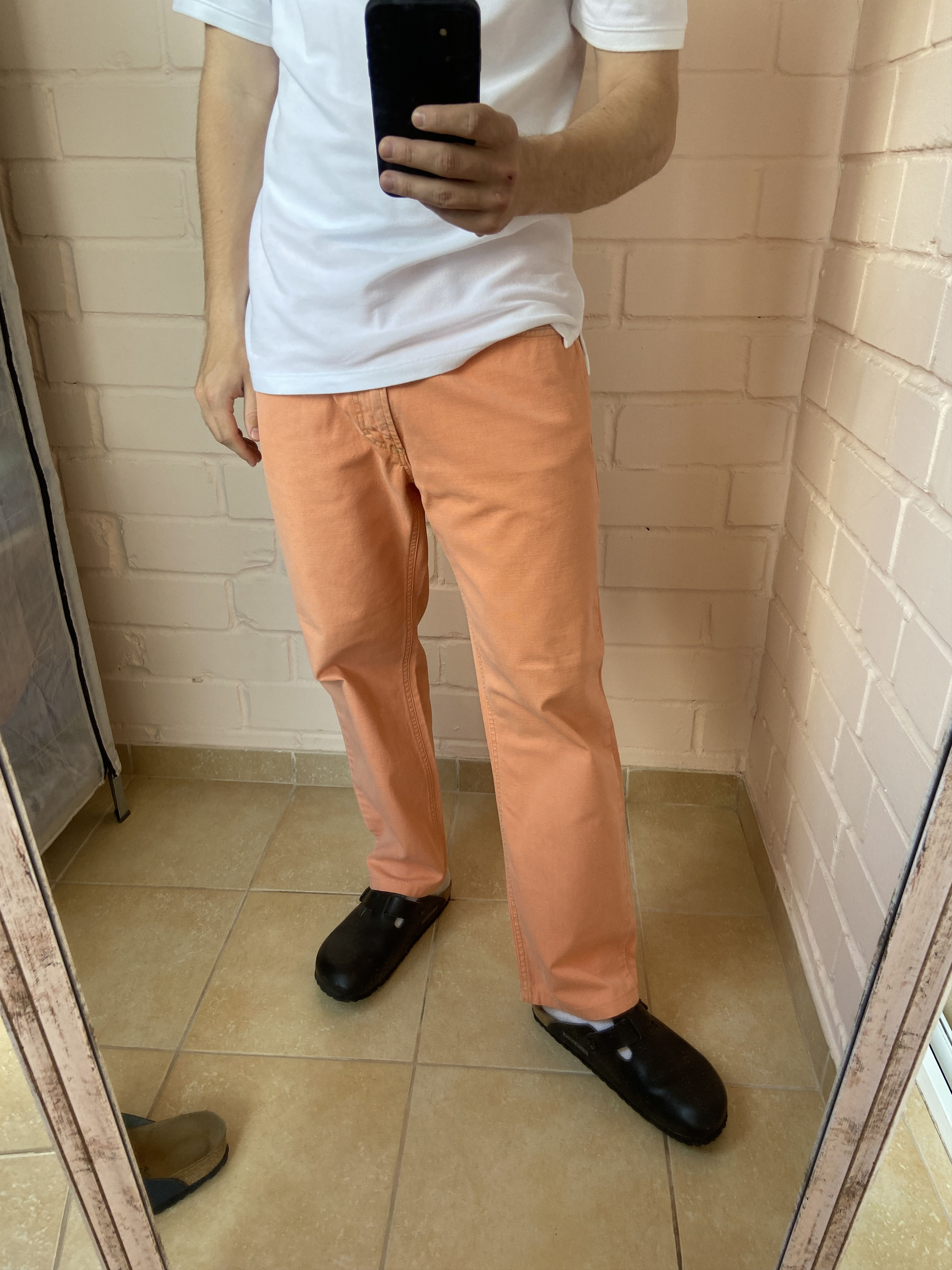 Burberry Vintage Burberry Orange Denim Pants Nova Check Patch Size US 34 / EU 50 - 4 Thumbnail