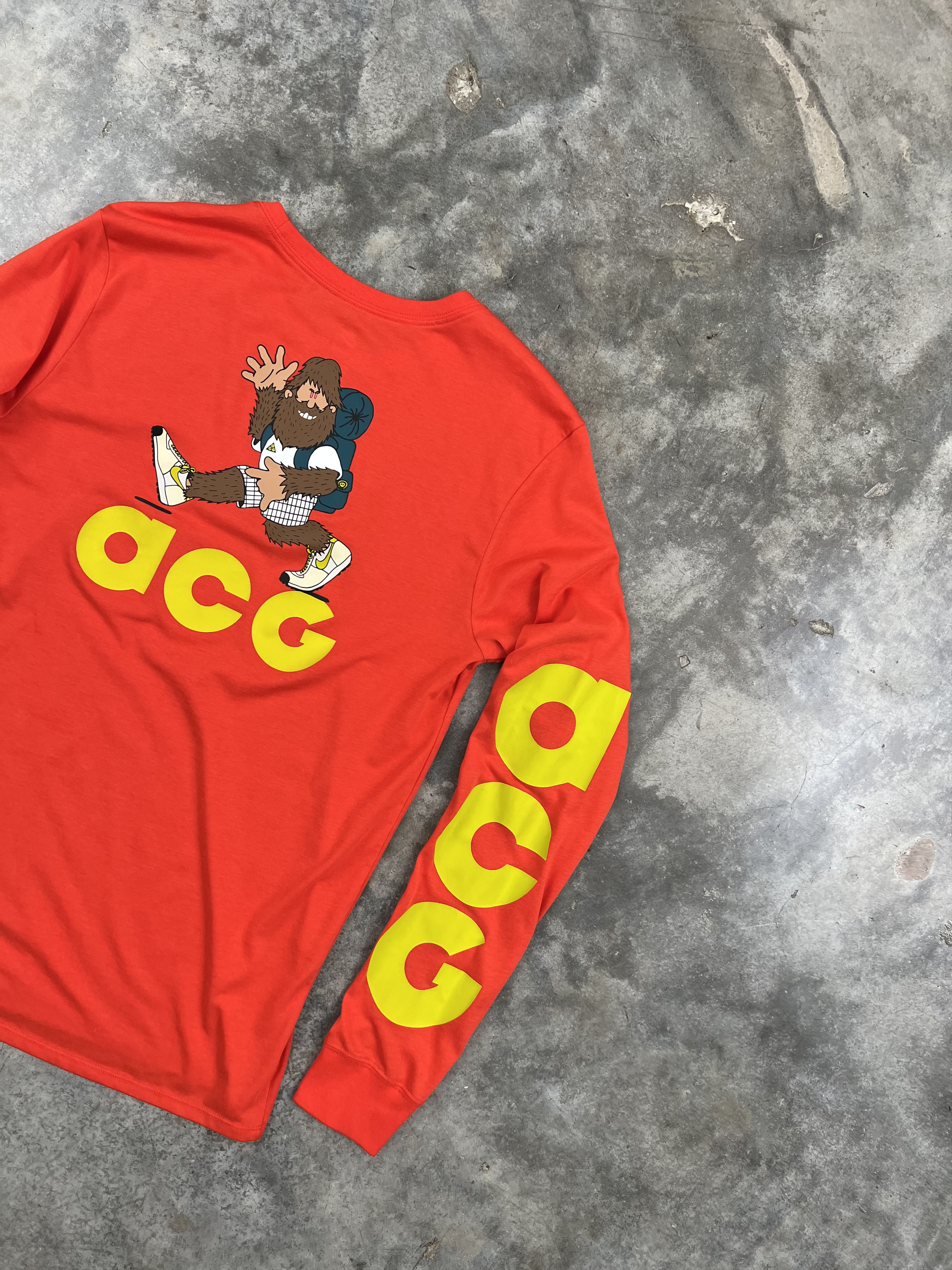 Nike ACG Nike ACG Hiking Bigfoot Long Sleeve Blood Orange Medium Size US M / EU 48-50 / 2 - 2 Thumbnail