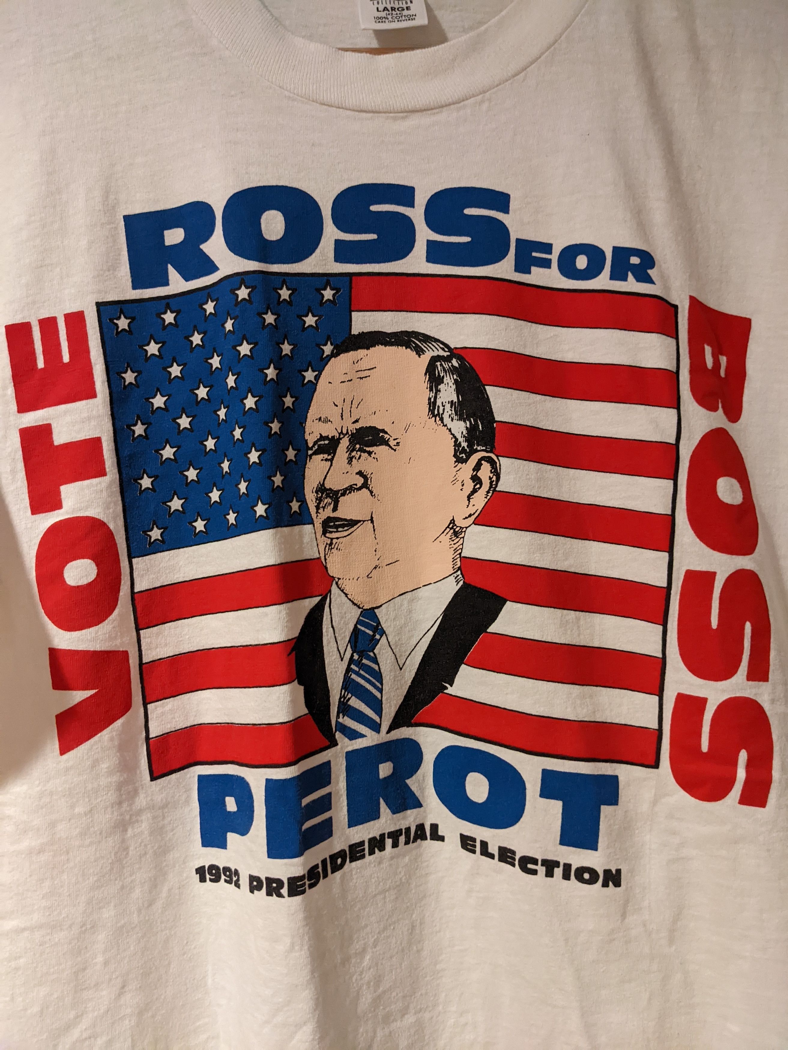 President's Vintage Ross the Boss Perot for President Campaign T-shirt Size US L / EU 52-54 / 3 - 2 Thumbnail