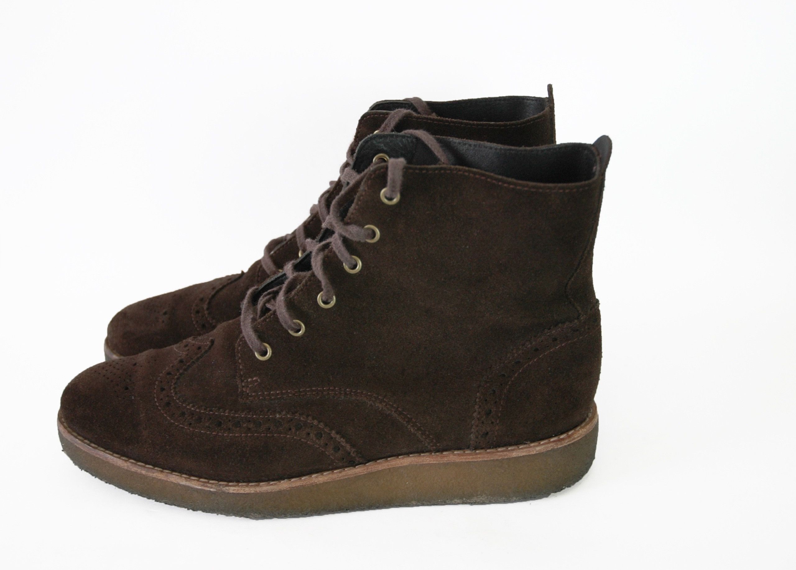 Clarks Clarks Suede Casual Brogues Boots Size UK 8G Size US 9 / EU 42 - 1 Thumbnail