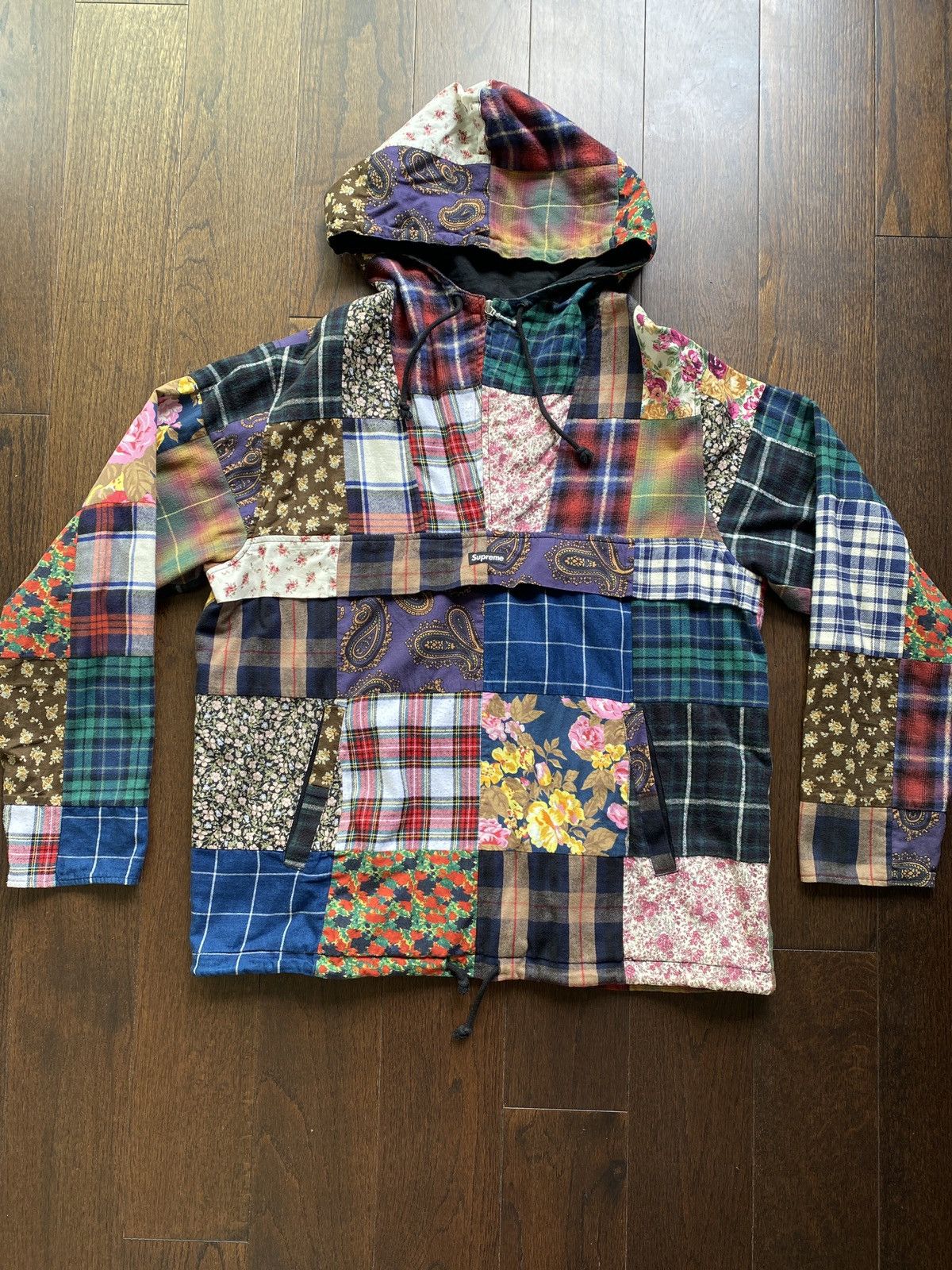 Patchwork anorak best sale