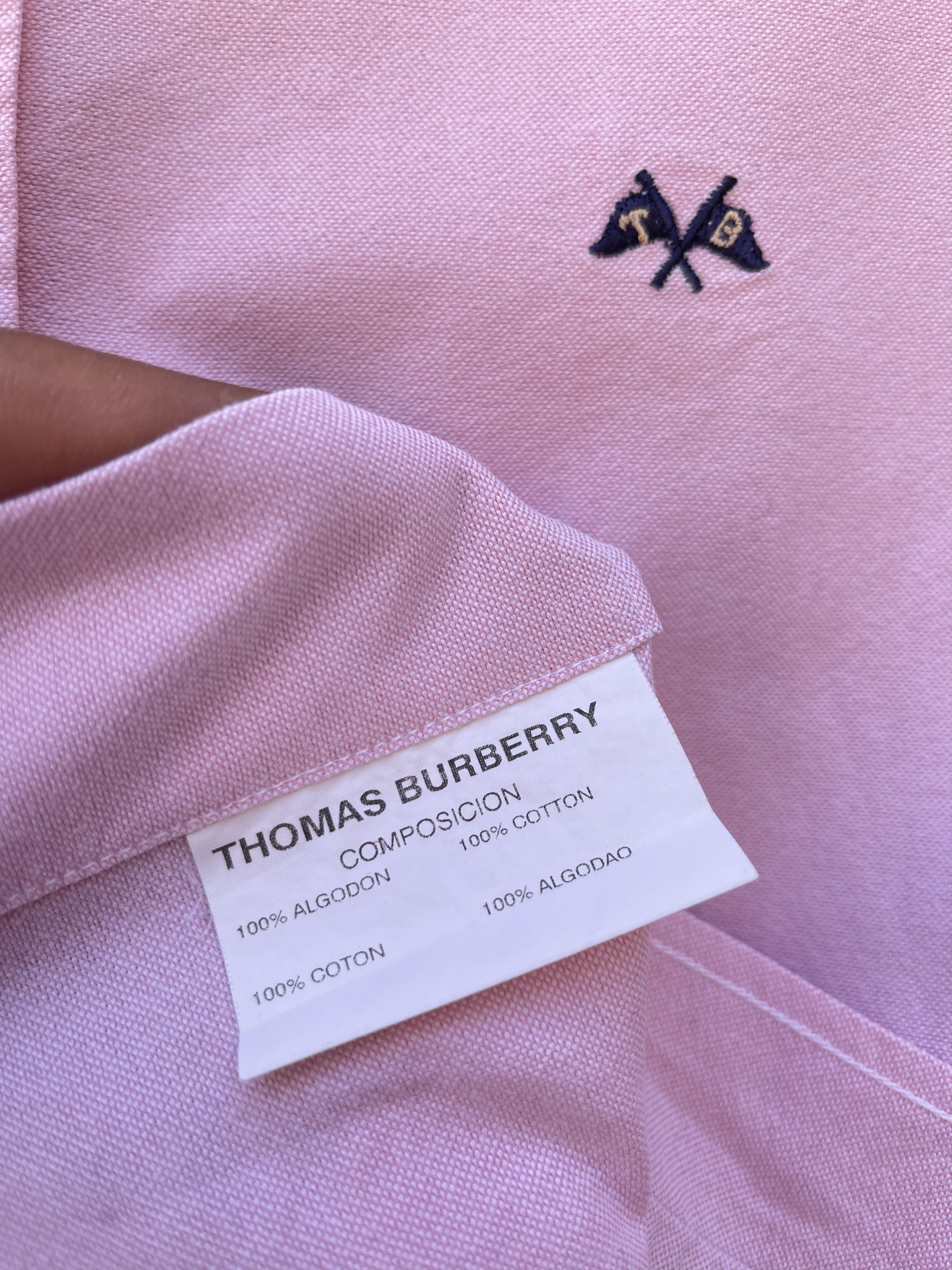 Burberry 🔥 TB Burberry London shirt cotton Oxford size L Size US L / EU 52-54 / 3 - 7 Thumbnail