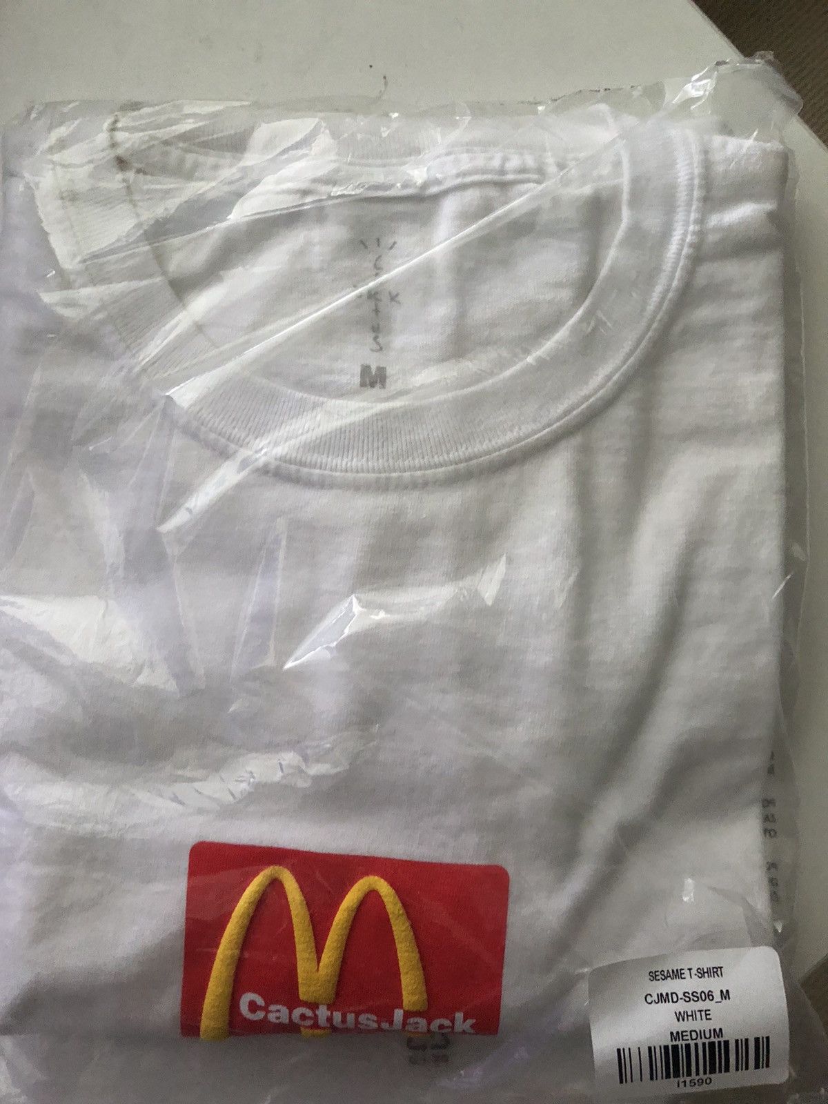 Travis Scott Travis Scott x McDonald's Sesame T-Shirt White Size US M / EU 48-50 / 2 - 2 Thumbnail