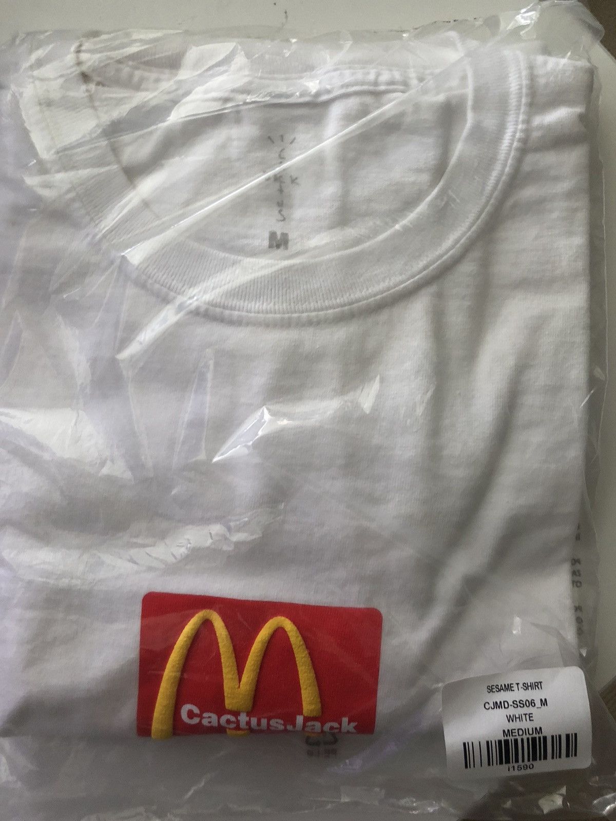 Travis Scott Travis Scott x McDonald's Sesame T-Shirt White Size US M / EU 48-50 / 2 - 3 Thumbnail