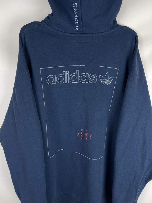 Adidas Adidas Kaval Graphic Hoodie oversized big logo rare Grailed