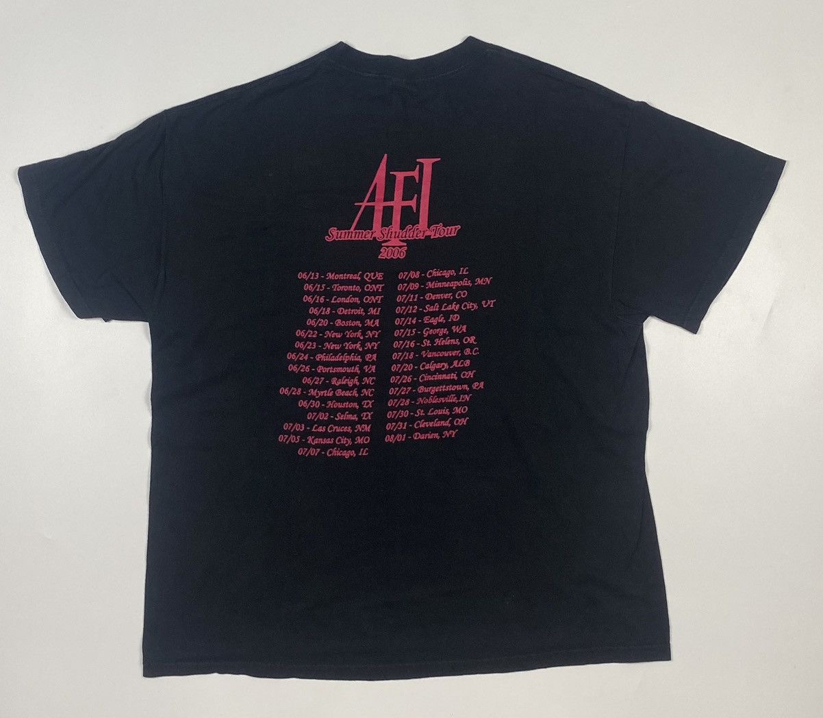 Band Tees × Vintage VINTAGE AFI 2006 BAND TEE #C0002 Size US XL / EU 56 / 4 - 5 Thumbnail