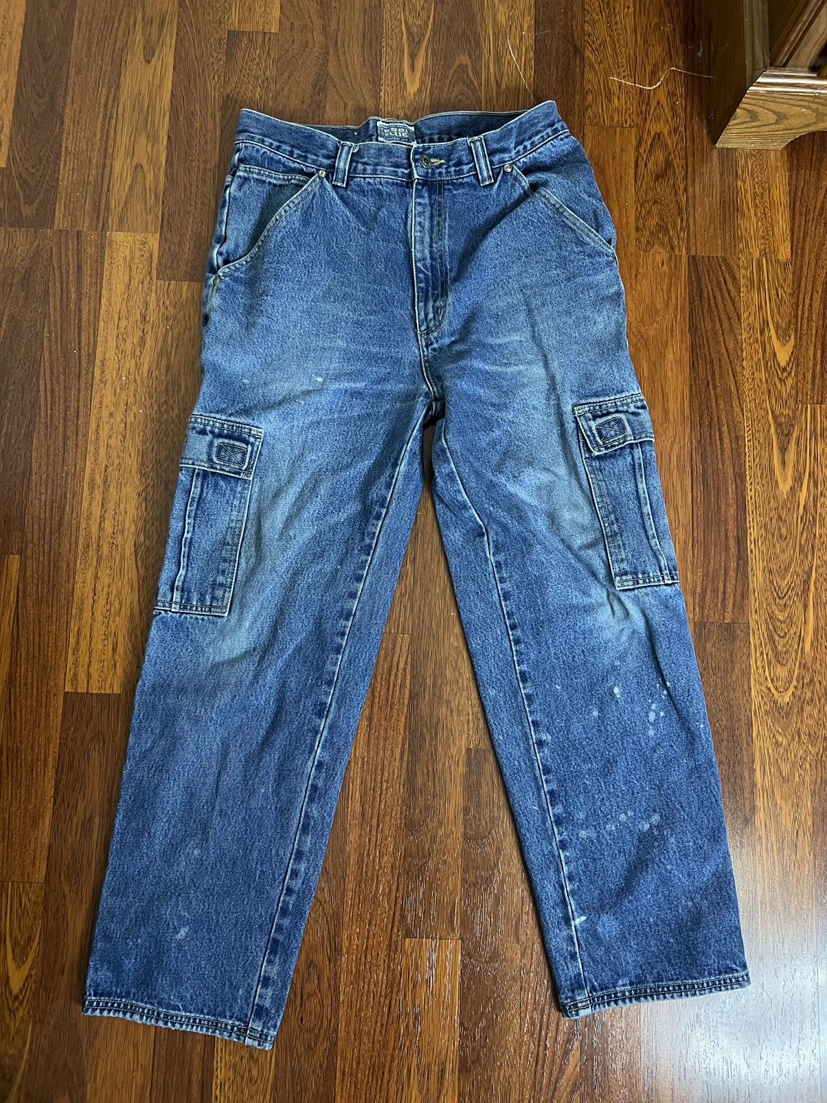 Other Vintage Utility Cargo Denim Jeans Size US 34 / EU 50 - 3 Thumbnail