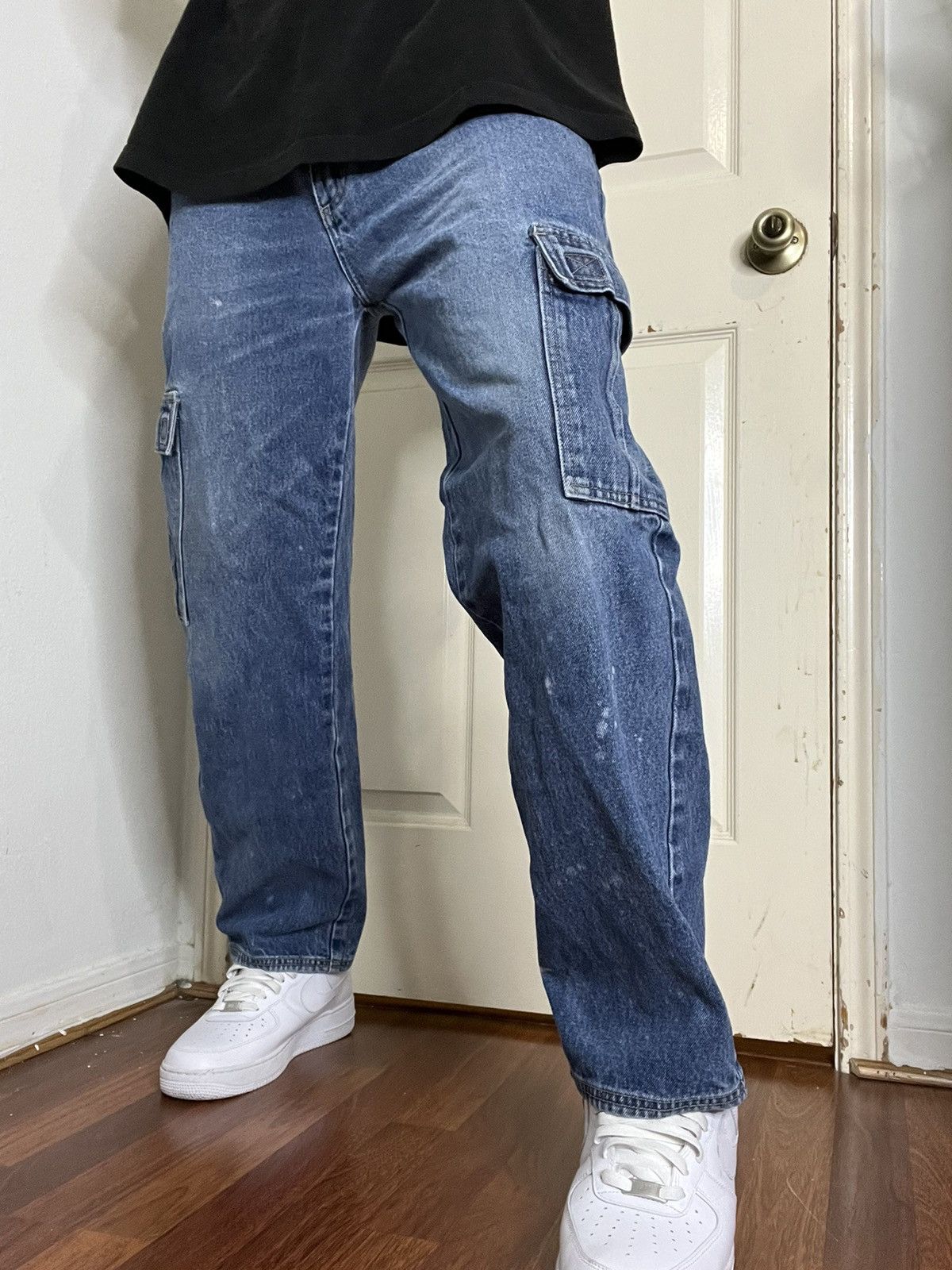 Other Vintage Utility Cargo Denim Jeans Size US 34 / EU 50 - 1 Thumbnail