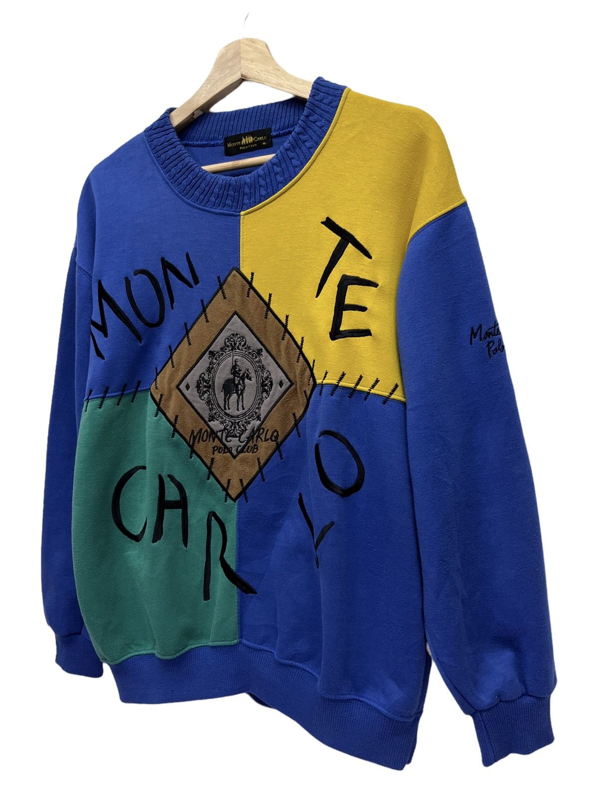 Beverly Hills Polo Club 80’s MONTECARLO POLO CLUB Embroidery Spell-out Color Blocks Size US M / EU 48-50 / 2 - 1 Thumbnail