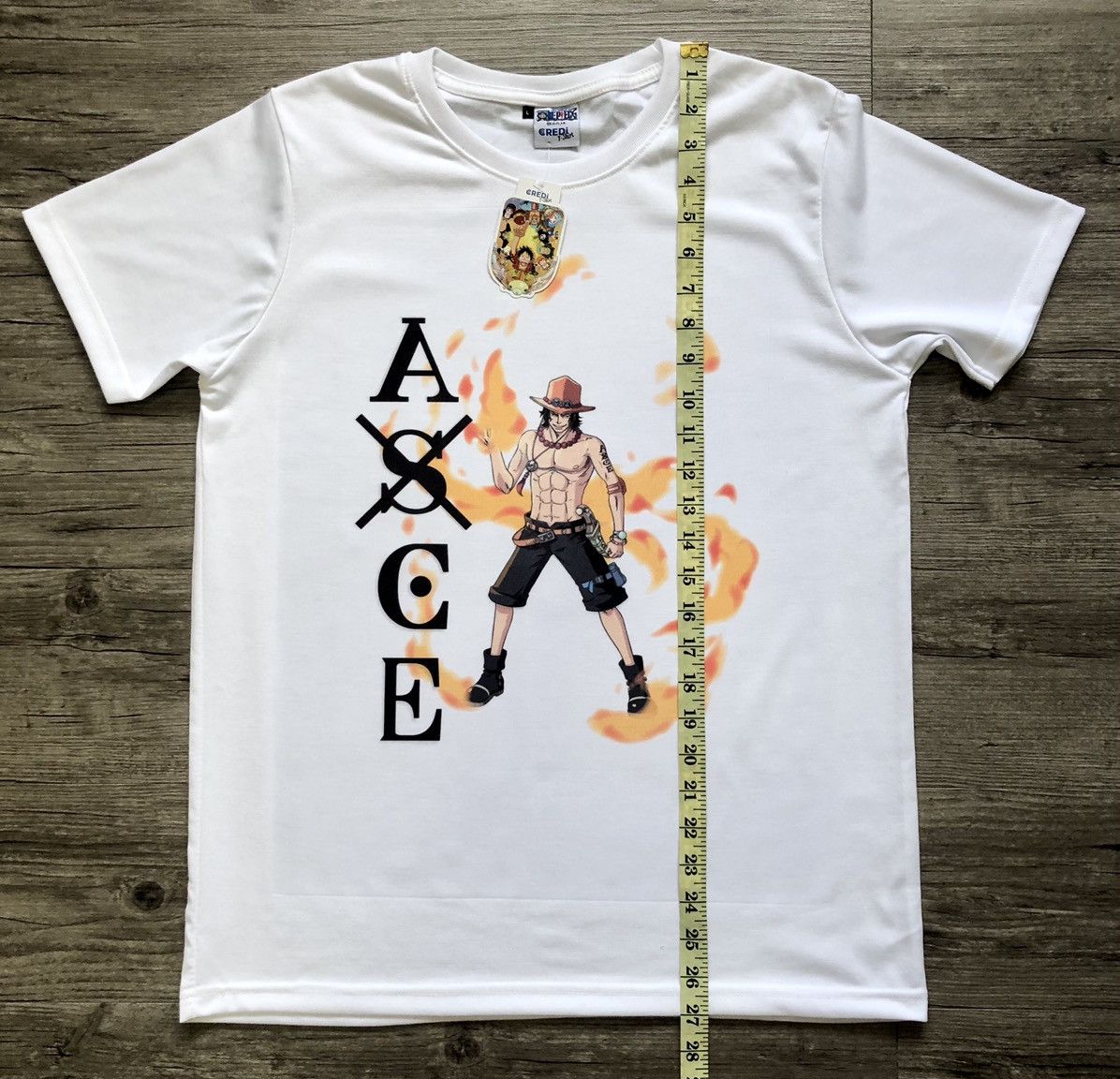 Anime × One Piece One Piece Portgas D Ace Credi T Shirts Size US L / EU 52-54 / 3 - 8 Thumbnail