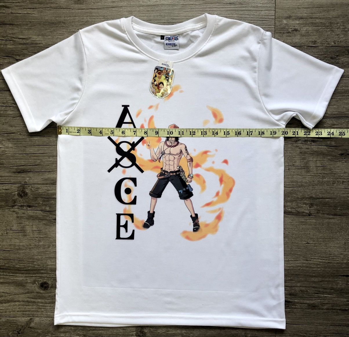 Anime × One Piece One Piece Portgas D Ace Credi T Shirts Size US L / EU 52-54 / 3 - 7 Thumbnail