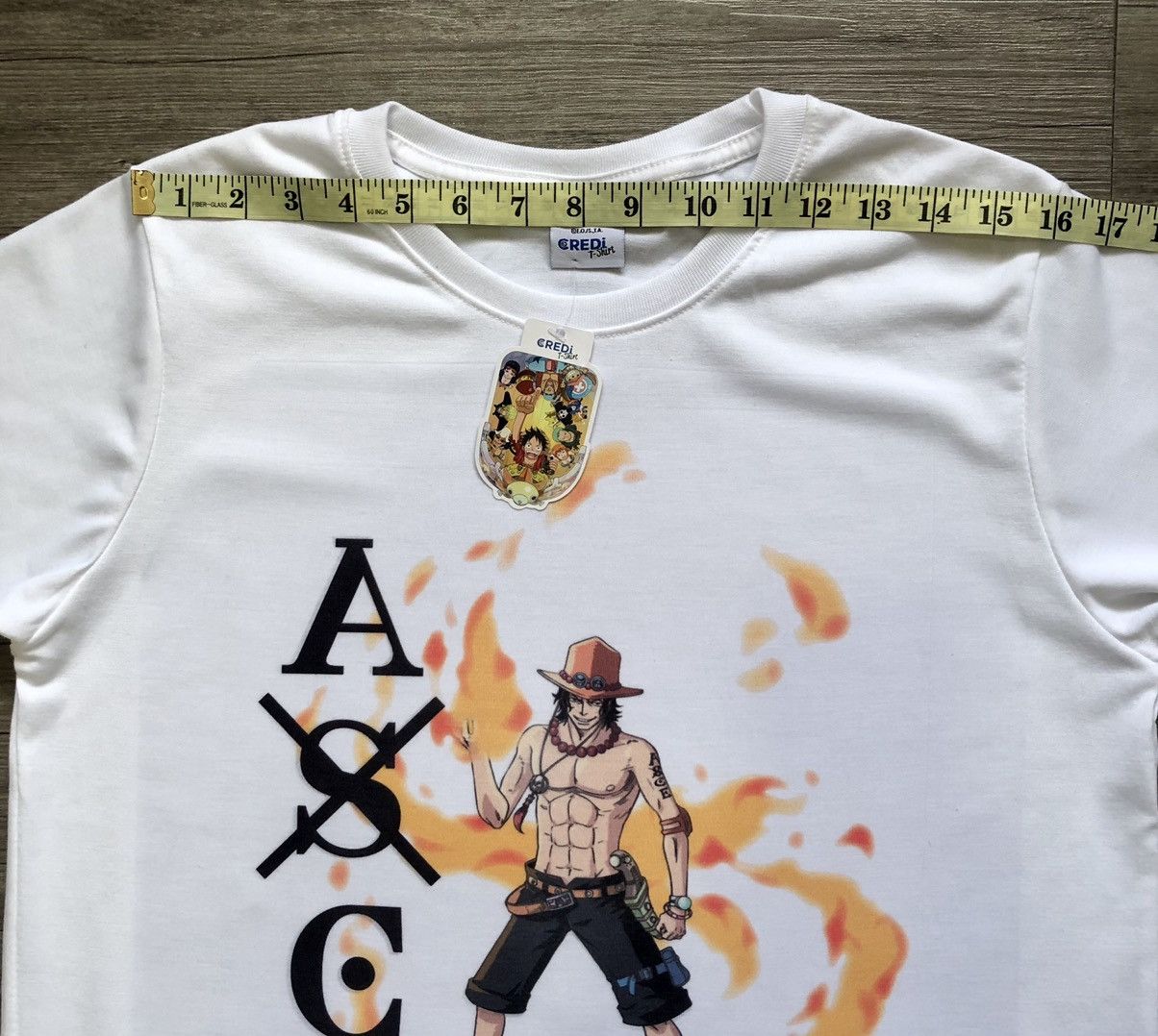 Anime × One Piece One Piece Portgas D Ace Credi T Shirts Size US L / EU 52-54 / 3 - 9 Thumbnail