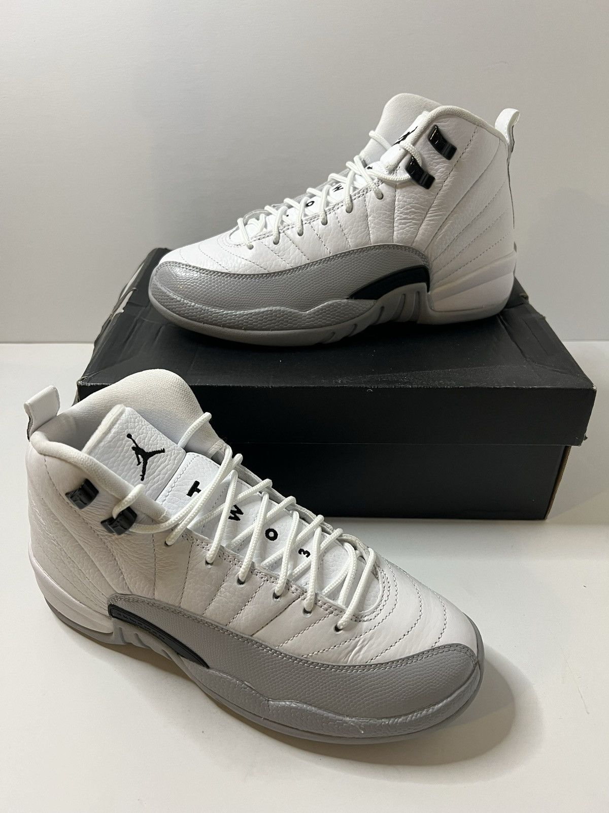 Wolf Grey Black 12s Gs Air Jordan 12 Retro GS Wolf Grey
