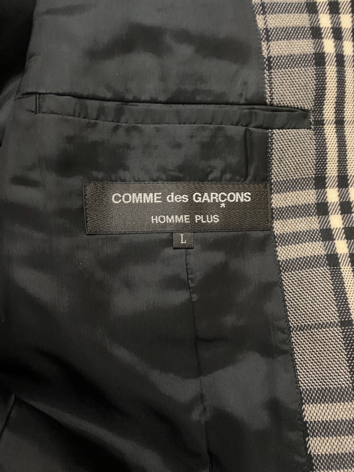 Comme des Garcons Homme Plus Comme Des Garçons Homme Plus check print single-breasted Size US L / EU 52-54 / 3 - 8 Thumbnail