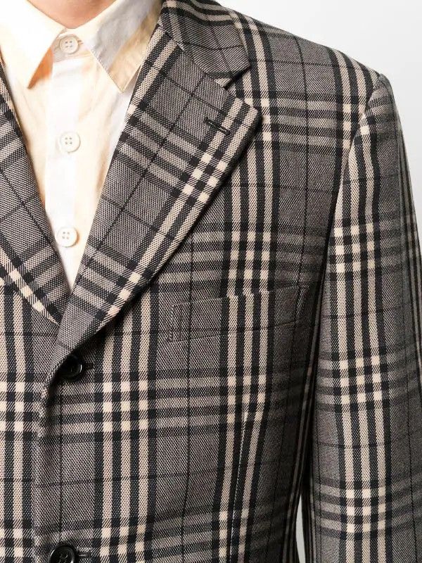 Comme des Garcons Homme Plus Comme Des Garçons Homme Plus check print single-breasted Size US L / EU 52-54 / 3 - 4 Thumbnail