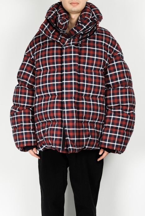 Juun.J NEW Down Filled Oversized Check Plaid Puffer Coat Checkered Size US S / EU 44-46 / 1 - 2 Preview