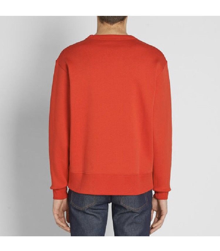 Acne Studios ACNE STUDIOS crewneck sweatshirt face patch logo tomato red Size US M / EU 48-50 / 2 - 2 Thumbnail