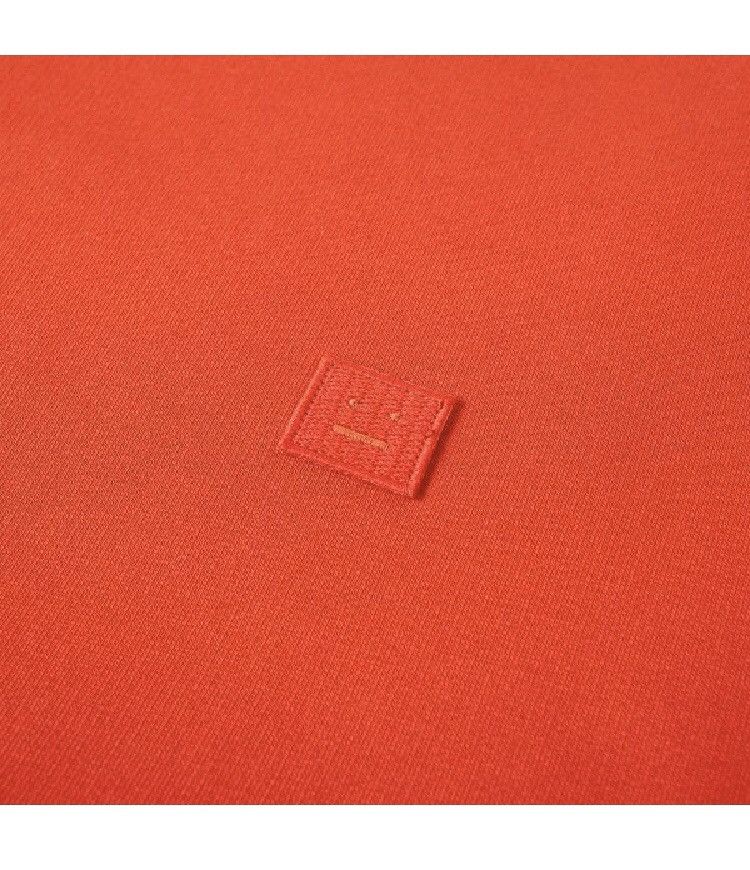 Acne Studios ACNE STUDIOS crewneck sweatshirt face patch logo tomato red Size US M / EU 48-50 / 2 - 6 Thumbnail