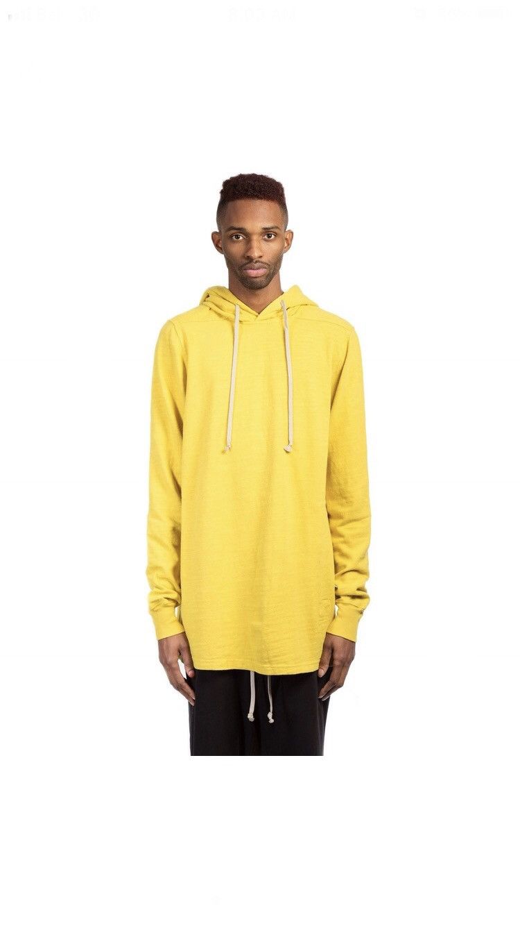 Rick Owens Drkshdw BNWT lemon yellow rick owens hoodie sweatshirt Size US M / EU 48-50 / 2 - 1 Thumbnail